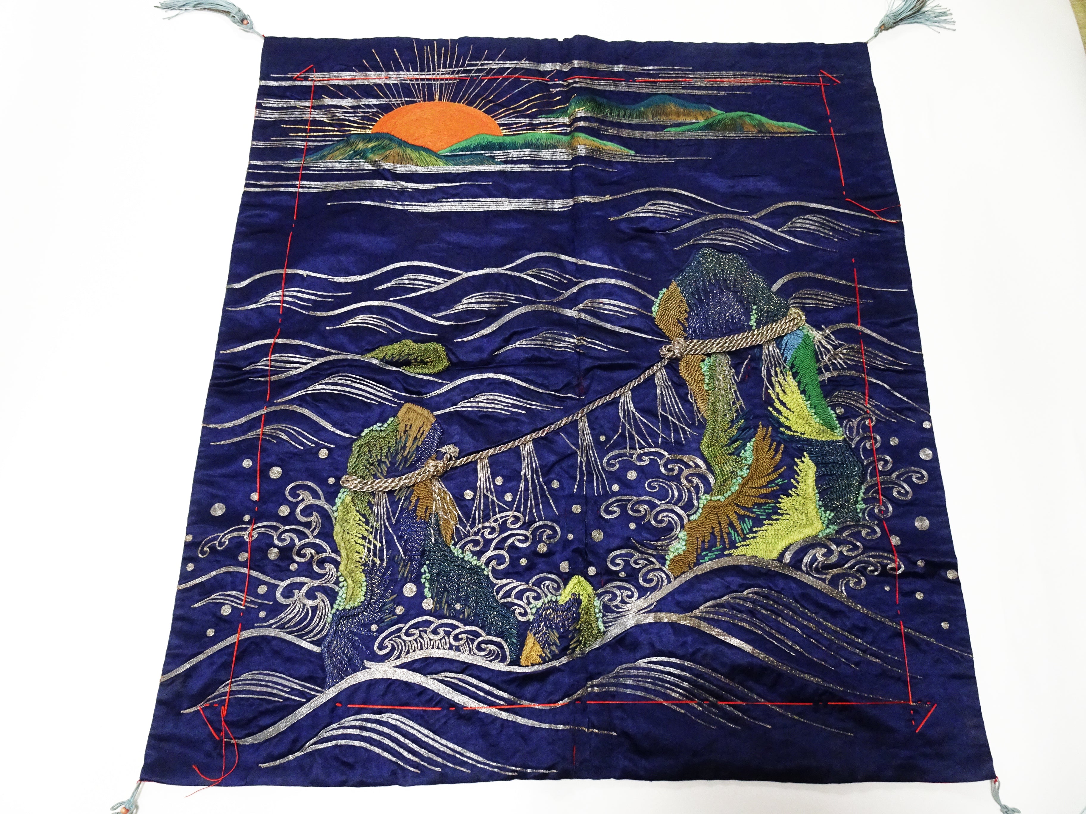 Japanese Antique high quality Super Rare Fukusa  Embroidery 7679