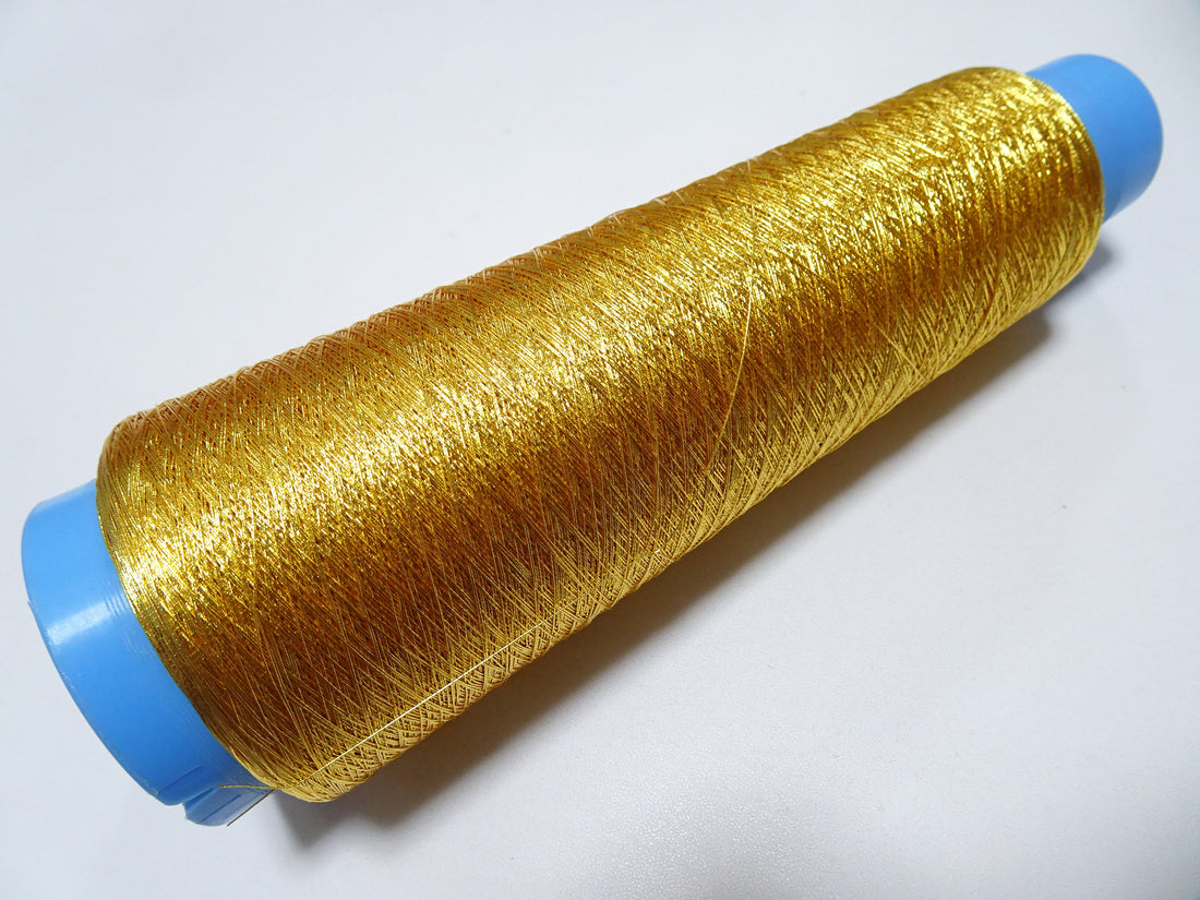 Japanese vintage Superb gold leaf thread 2.527 embroidery 1000M  0.27mm