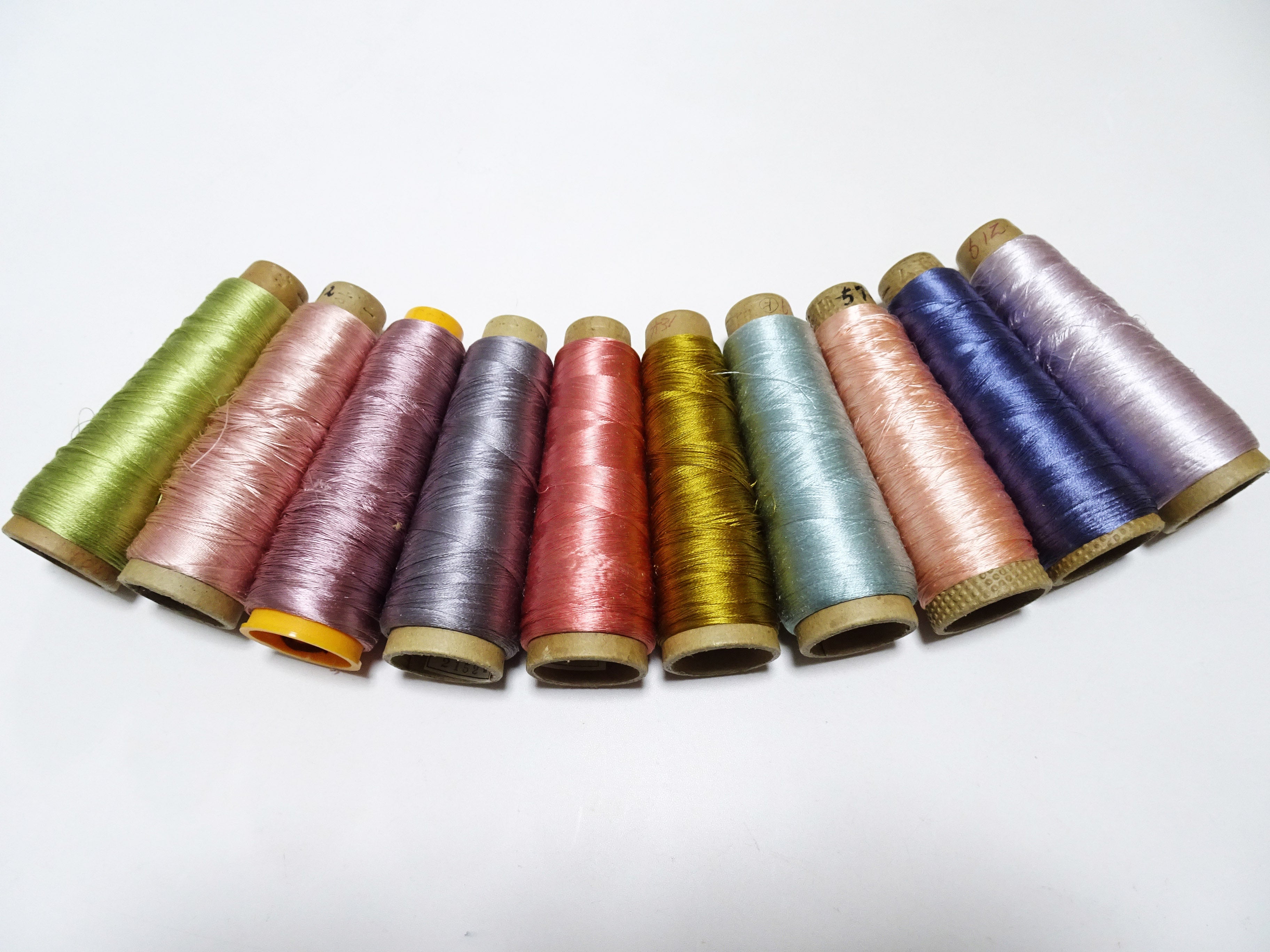 Special Price!! Japanese vintage silk thread 10sets embroidery Over 6,000 meters  16353