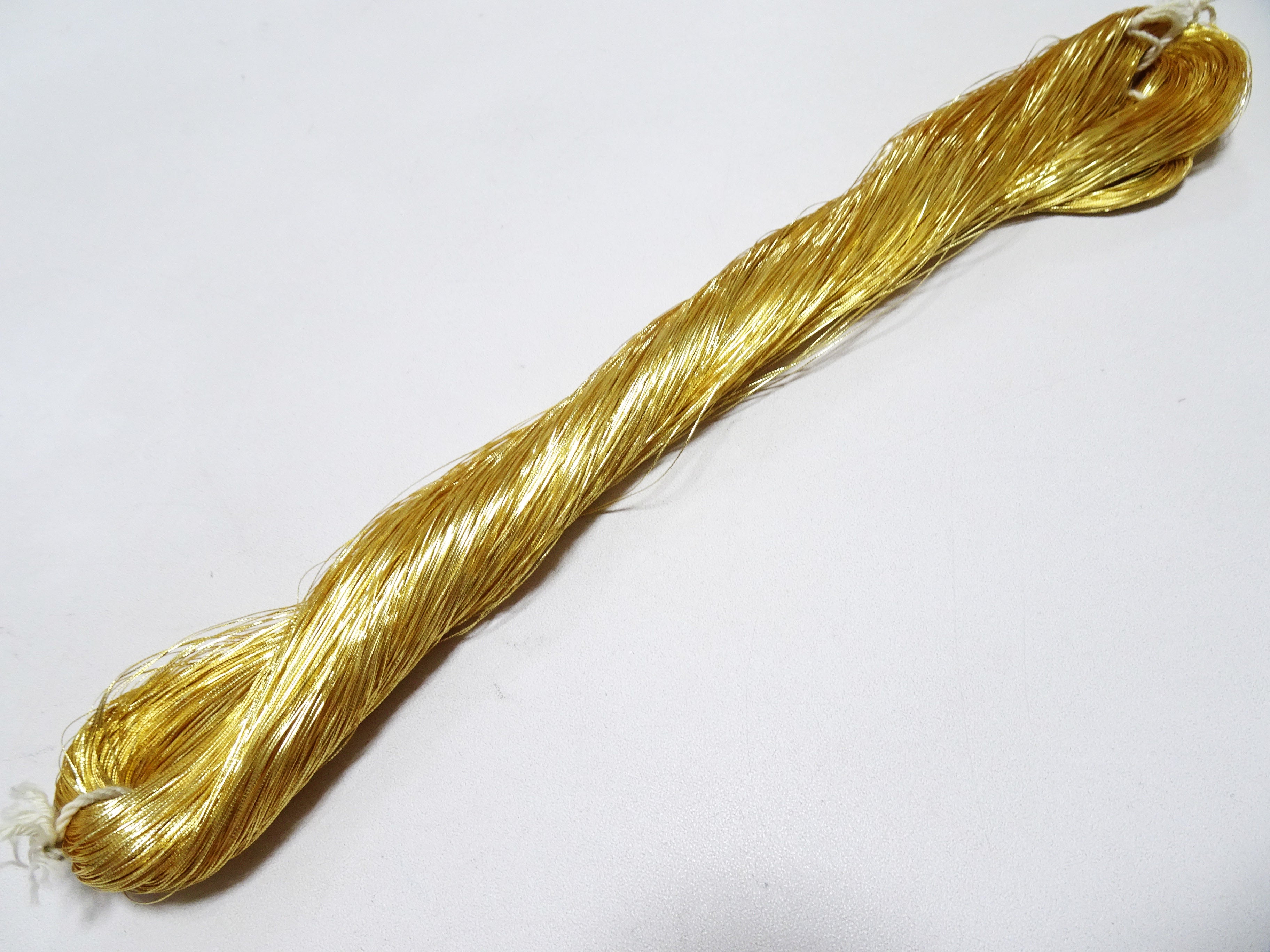 Special Price!! Japanese Rare Vintage High Class Gold Leaf Thread "Gokukou" Embroidery  500M  0.16mm  17703