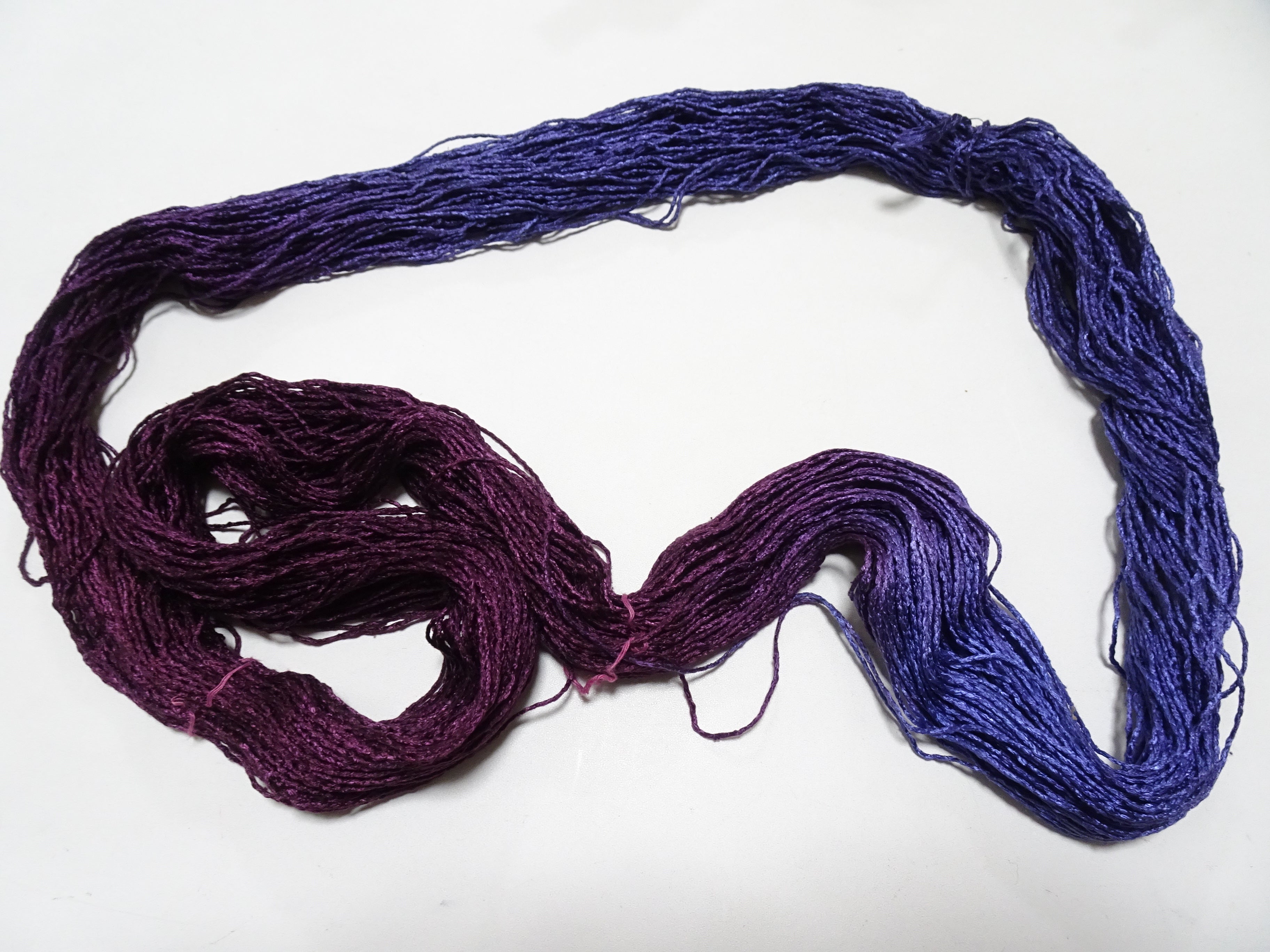 Japanese Tanaka Gen Silk – One-of-a-Kind Hand-Dyed Artistic Silk Thread, Rare Japanese Artisan Yarn, Limited Stock 19100