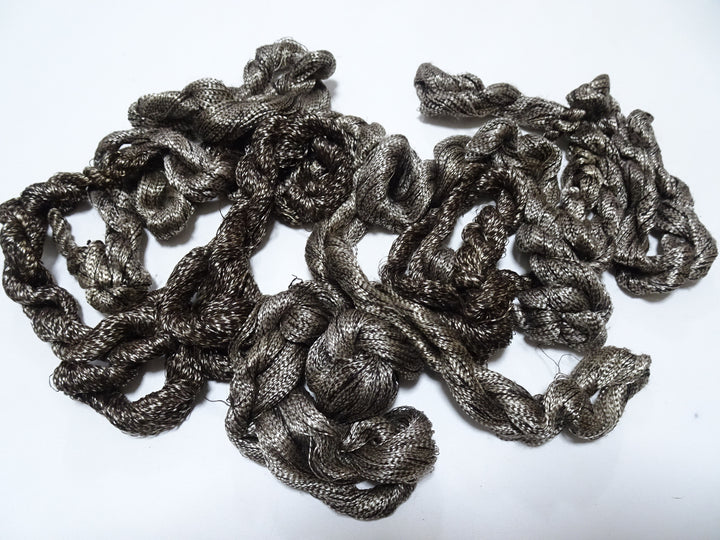 Japanese Vintage Super Rare Mud Dyeing kasuri loose Twisted Silk Thread Sets Embroidery & weave 13402