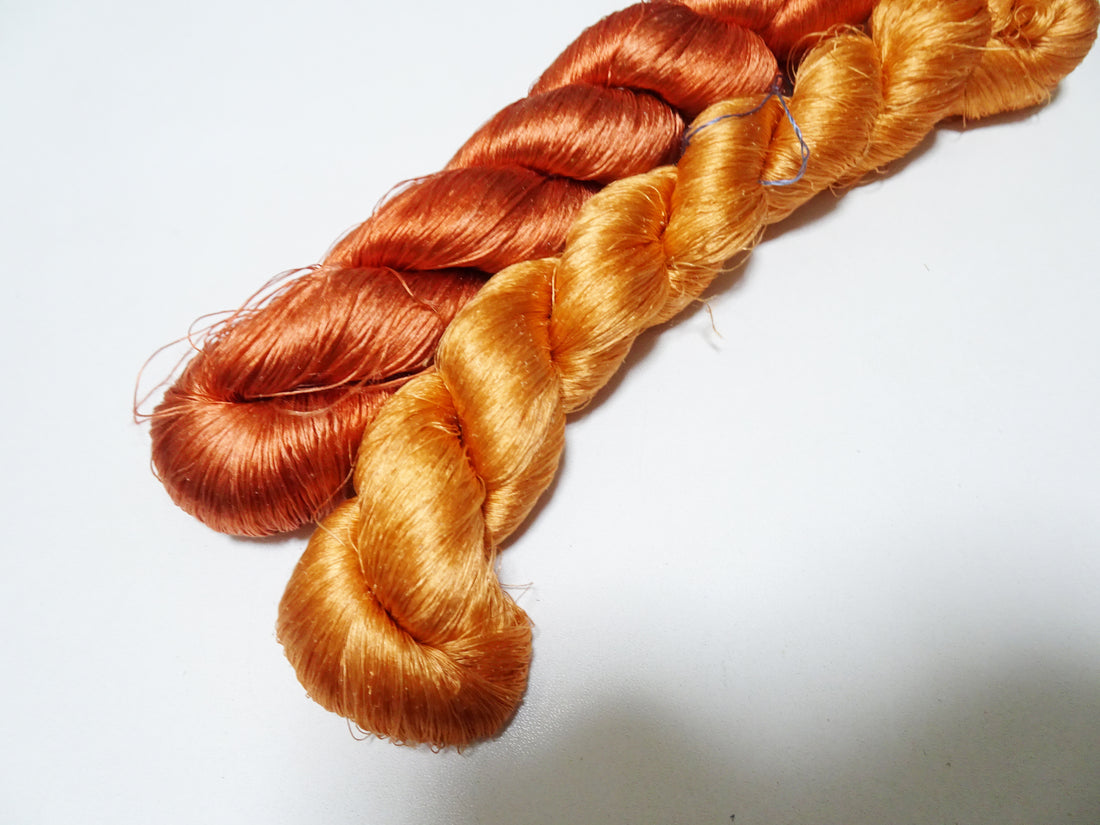 Japanese vintage silk thread 2sets embroidery 8461