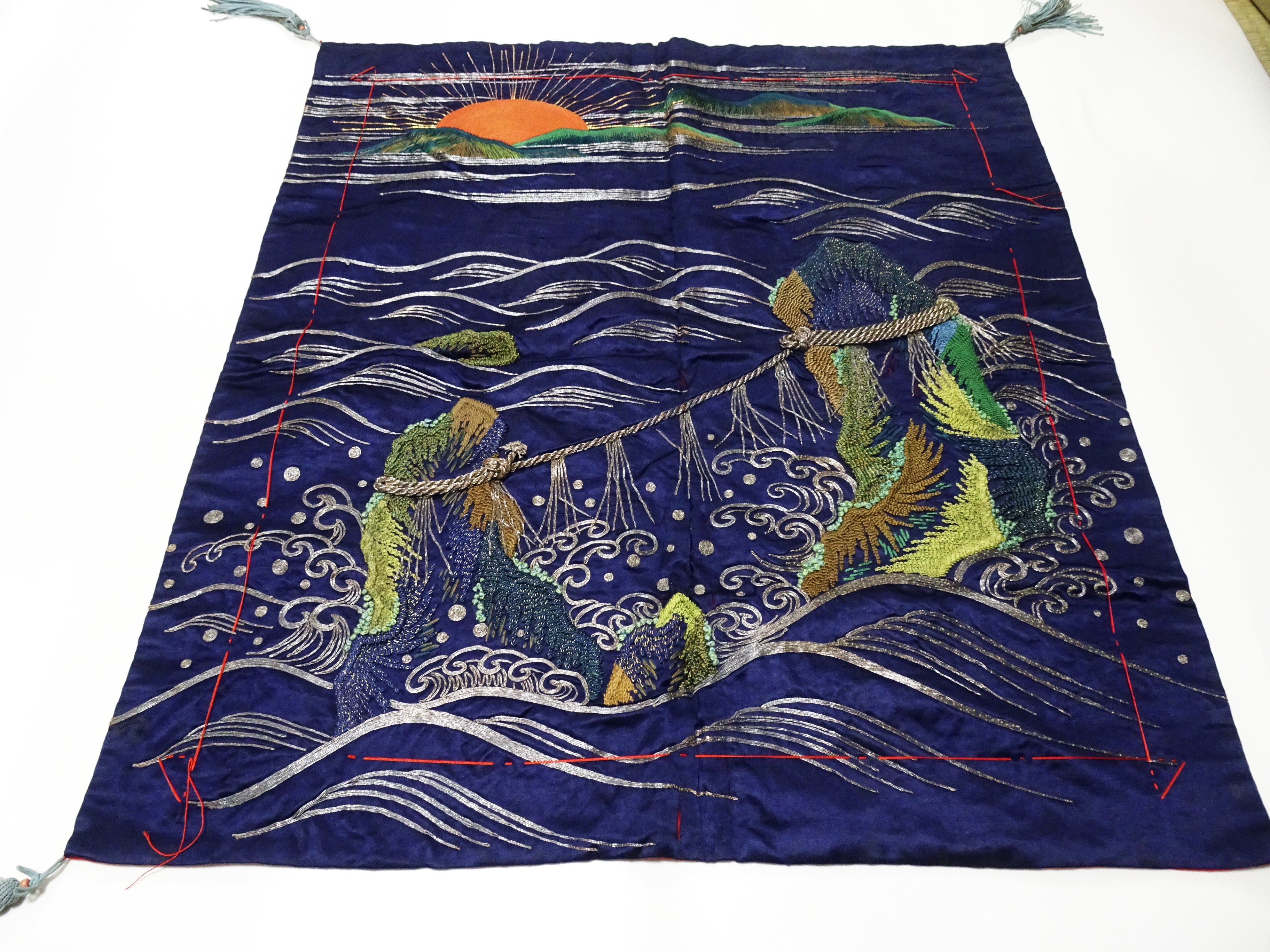 Japanese Antique high quality Super Rare Fukusa  Embroidery 7679