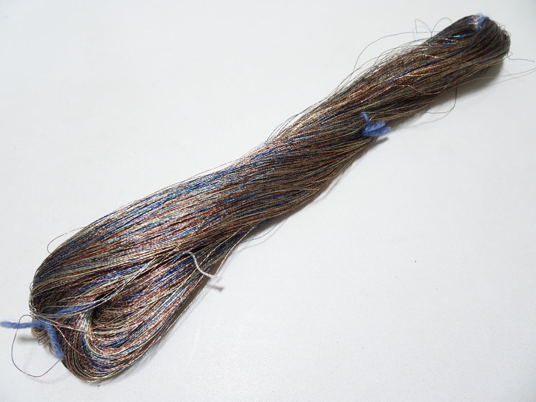 Japanese vintage high class aluminum leaf thread raten 5 embroidery 1000M