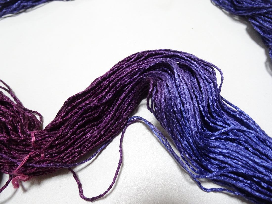 Japanese Tanaka Gen Silk – One-of-a-Kind Hand-Dyed Artistic Silk Thread, Rare Japanese Artisan Yarn, Limited Stock 19100