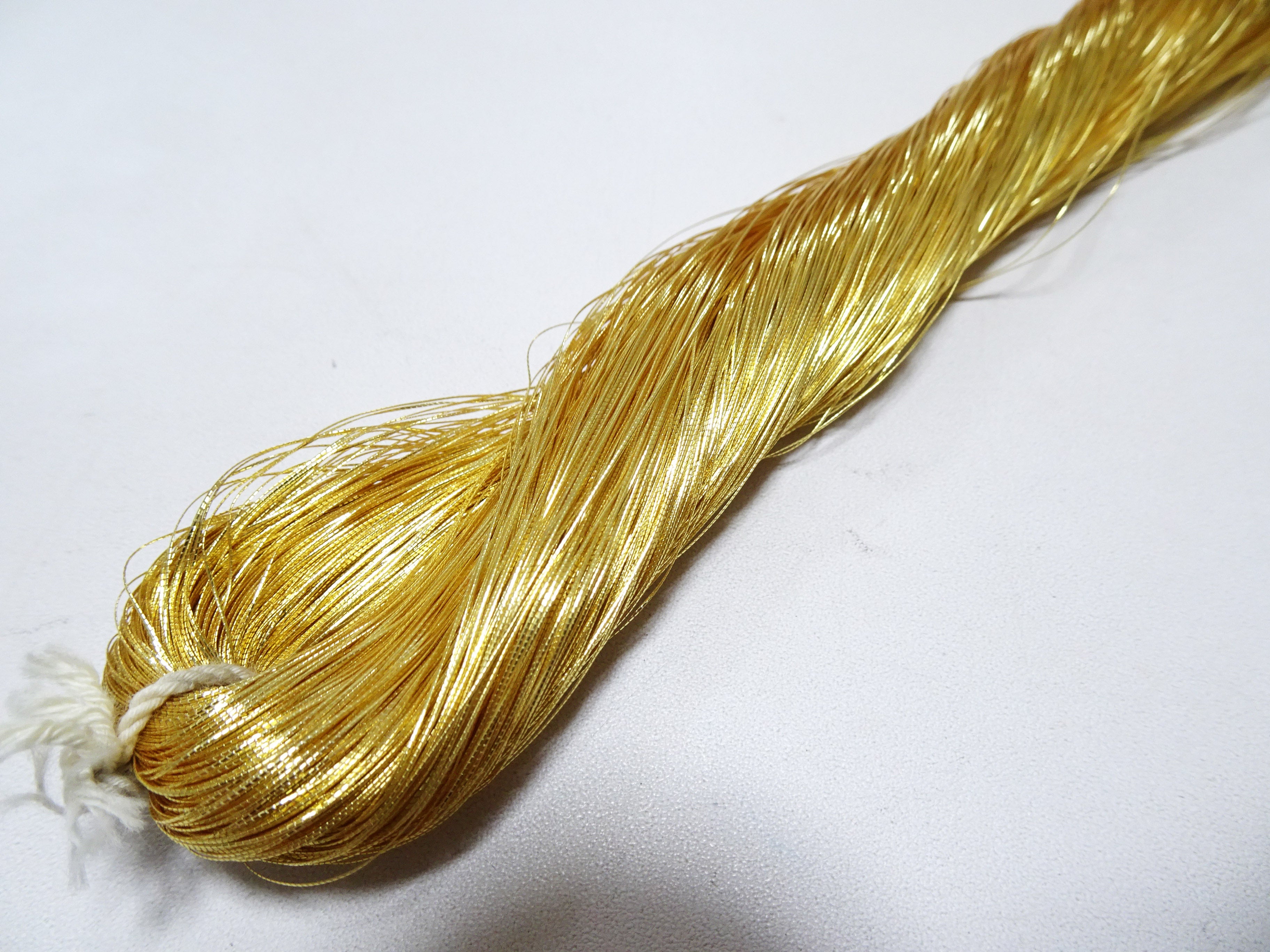 Special Price!! Japanese Rare Vintage High Class Gold Leaf Thread "Gokukou" Embroidery  500M  0.16mm  17703