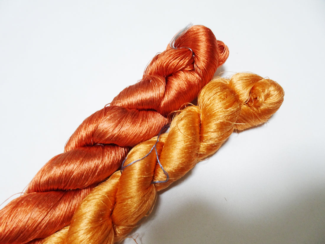 Japanese vintage silk thread 2sets embroidery 8461