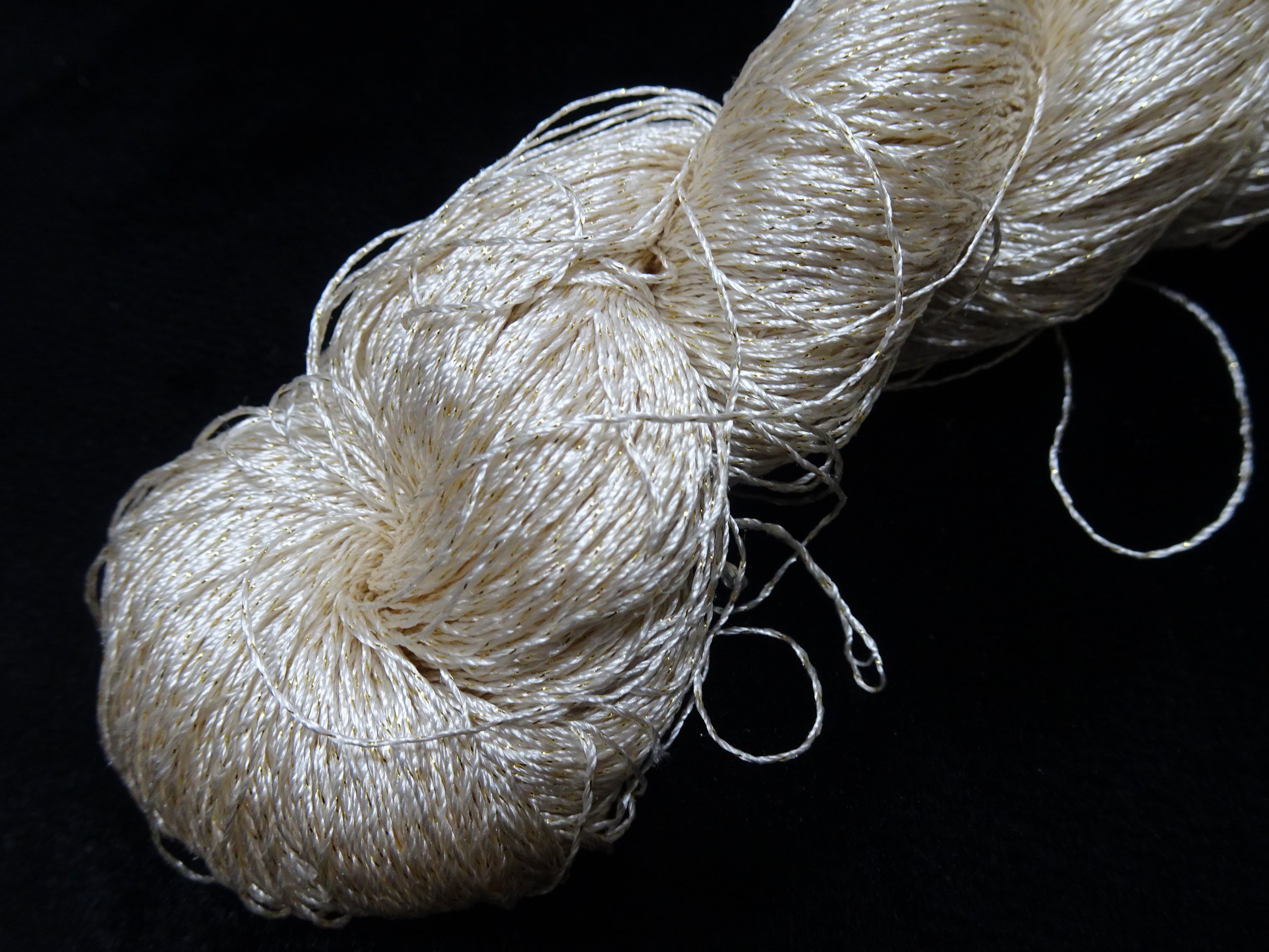 Japanese Vintage High Class Rare Silk Thread Mixture of Gold embroidery 17885