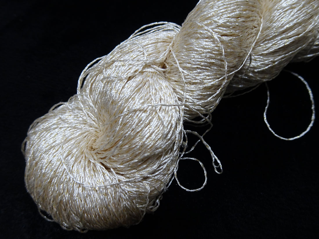 Japanese Vintage High Class Rare Silk Thread Mixture of Gold embroidery 17885