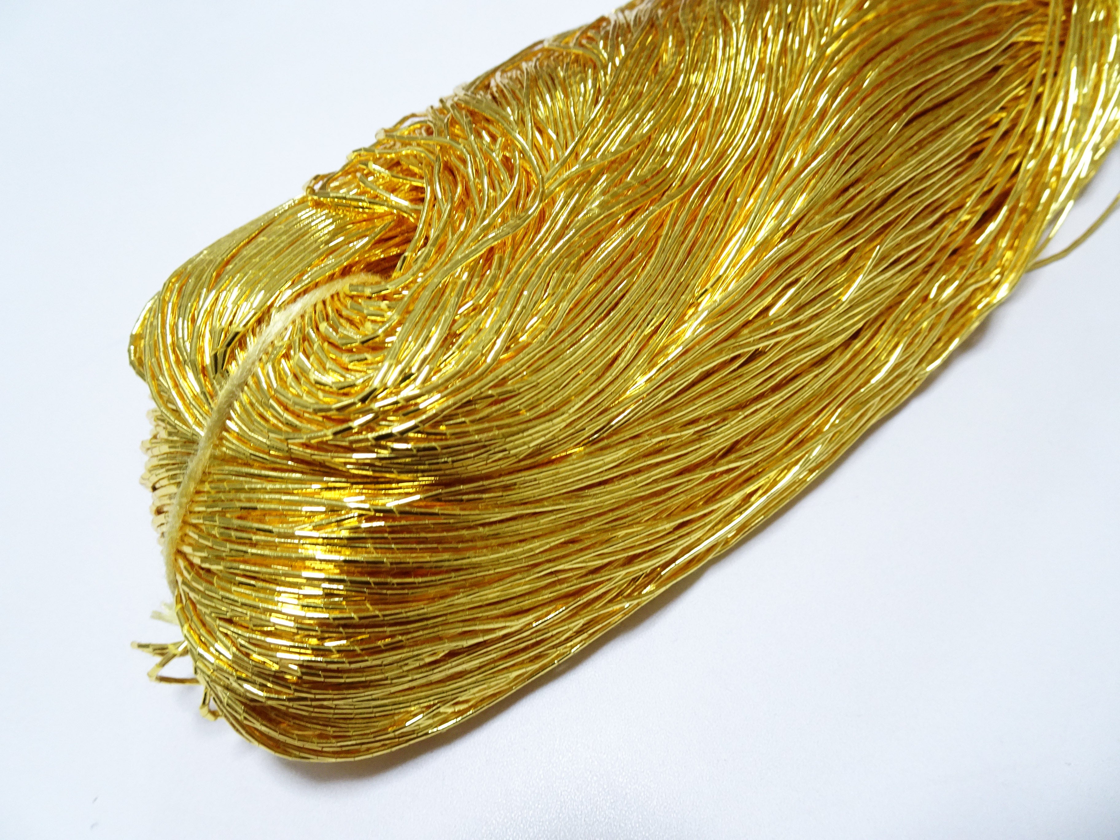 Japanese Vintage Gold Leaf Thread Kinkoma Embroidery 163  0.95mm