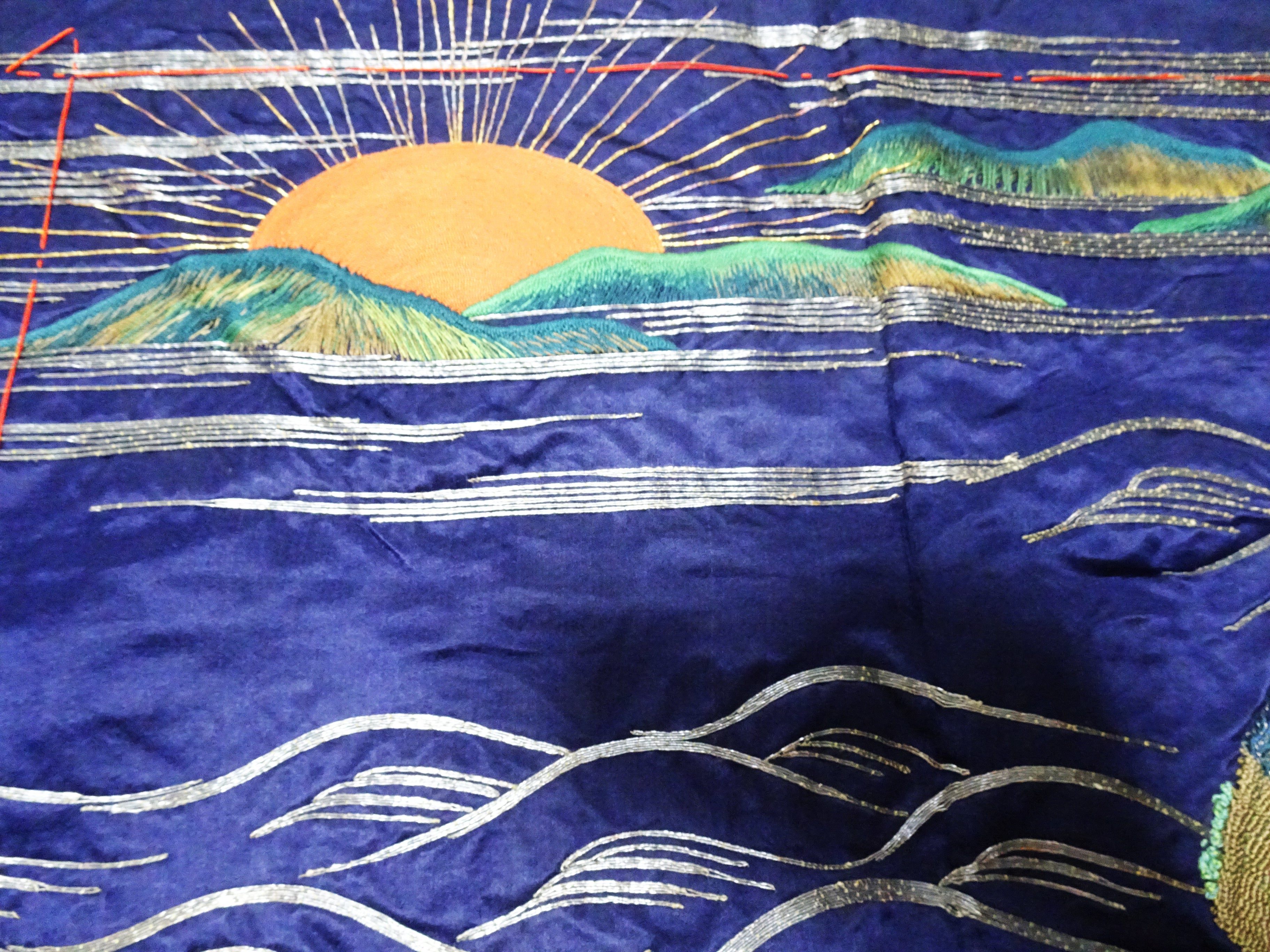 Japanese Antique high quality Super Rare Fukusa  Embroidery 7679