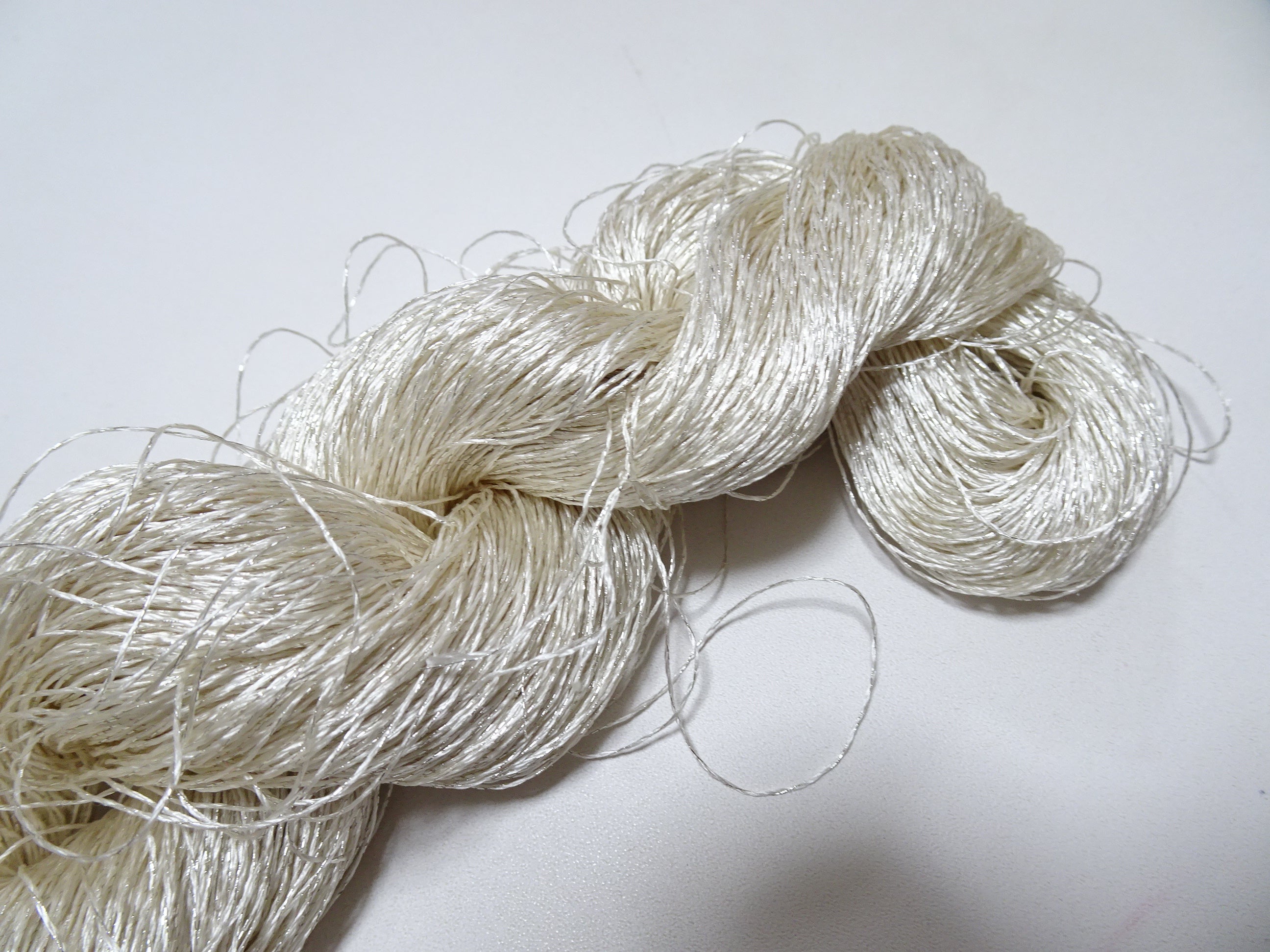 Japanese vintage high class rare silk thread Mixture of Silver embroidery 9503