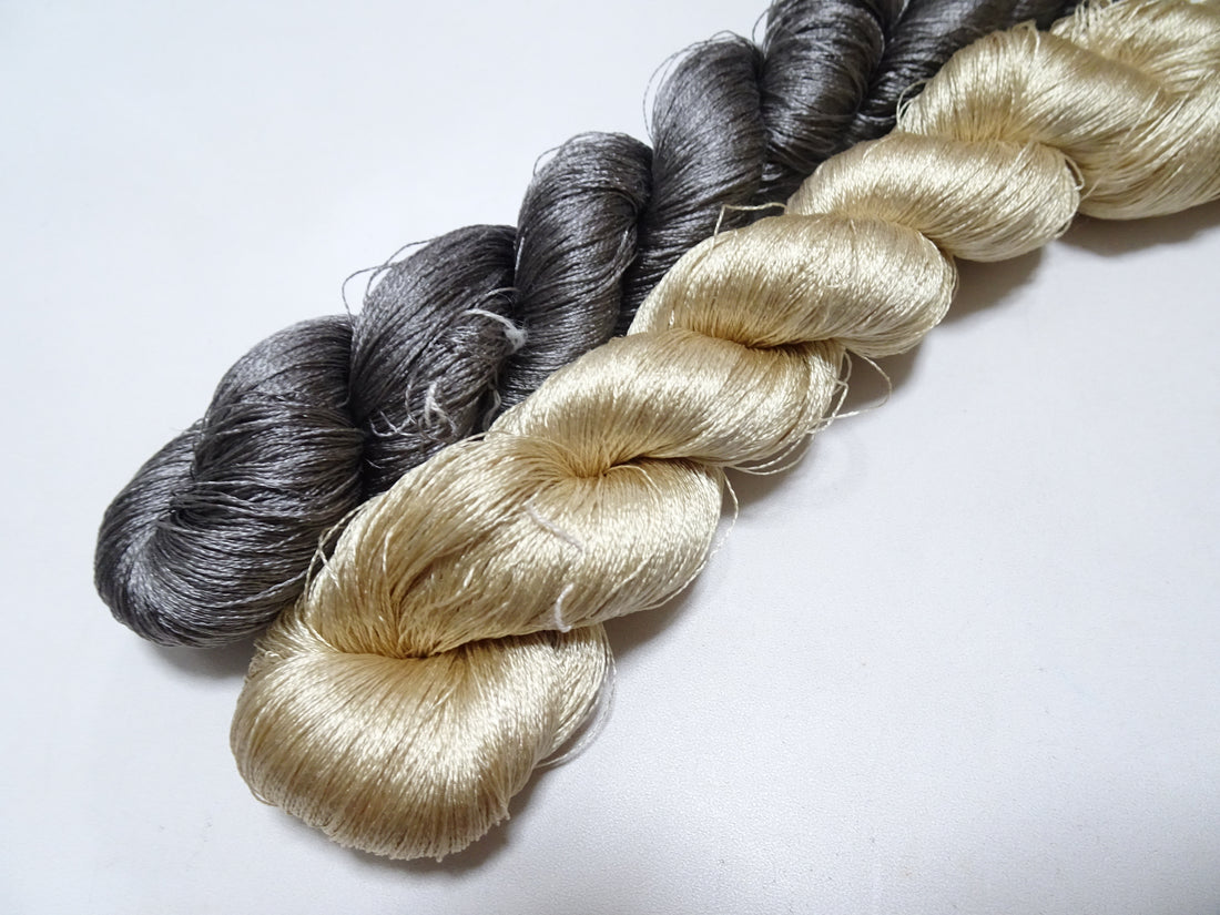 Japanese Vintage Twisted Silk Thread 2sets Embroidery 16941