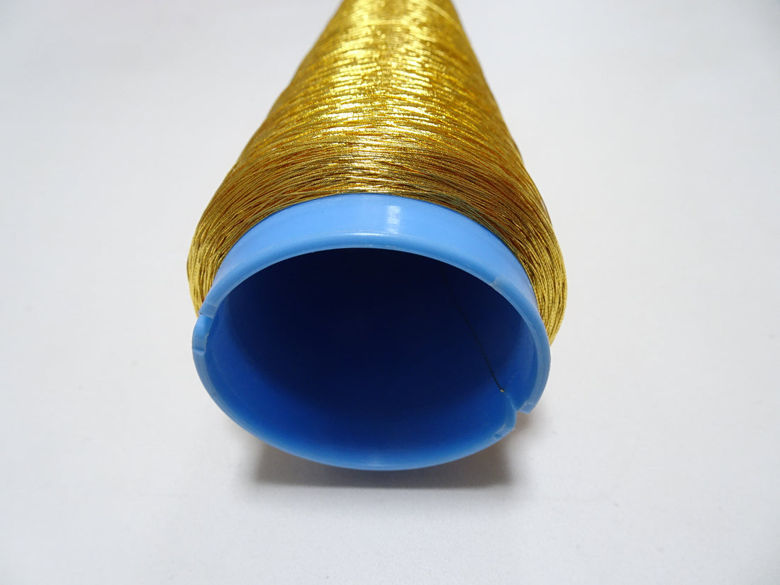 Japanese vintage Superb gold leaf thread 2.527 embroidery 1000M  0.27mm