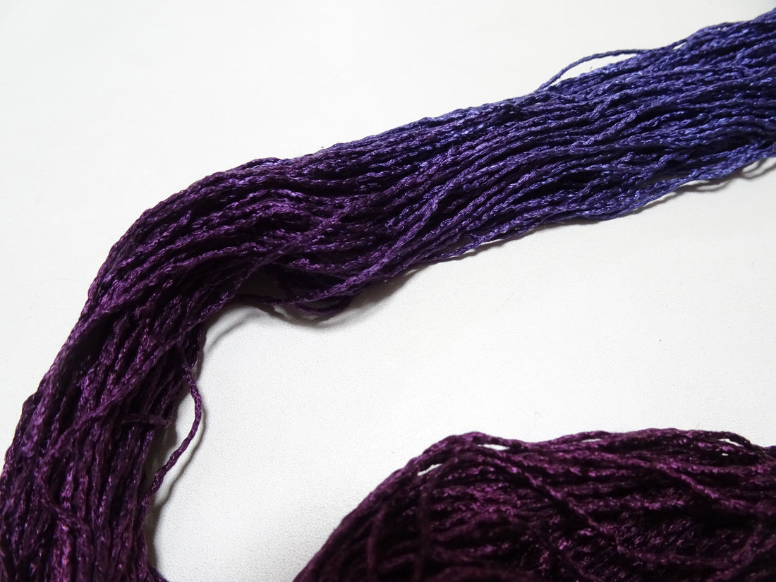 Japanese Tanaka Gen Silk – One-of-a-Kind Hand-Dyed Artistic Silk Thread, Rare Japanese Artisan Yarn, Limited Stock 19100