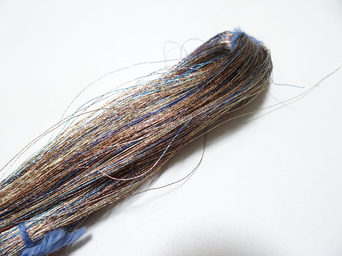 Japanese vintage high class aluminum leaf thread raten 5 embroidery 1000M