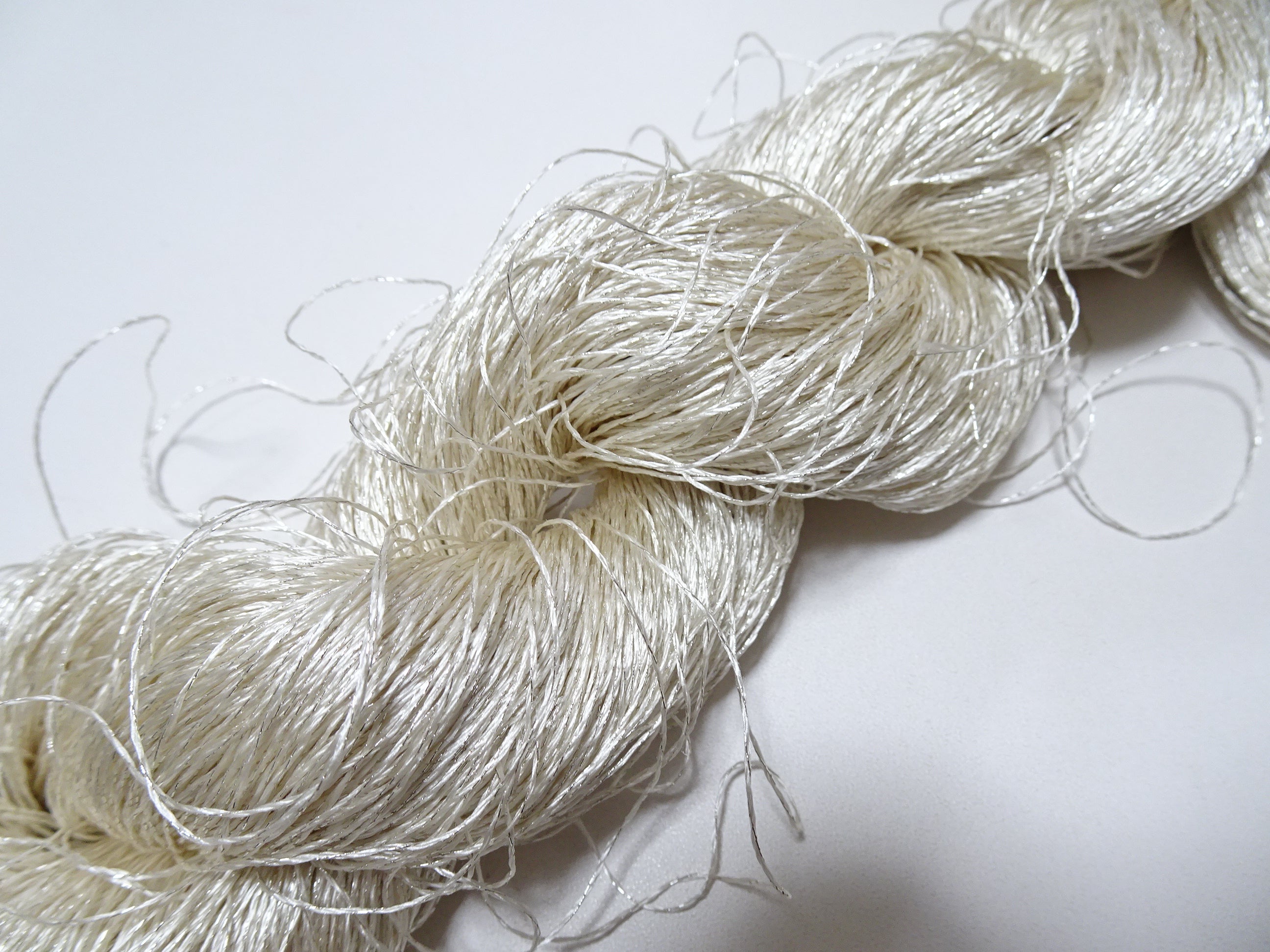 Japanese vintage high class rare silk thread Mixture of Silver embroidery 9503