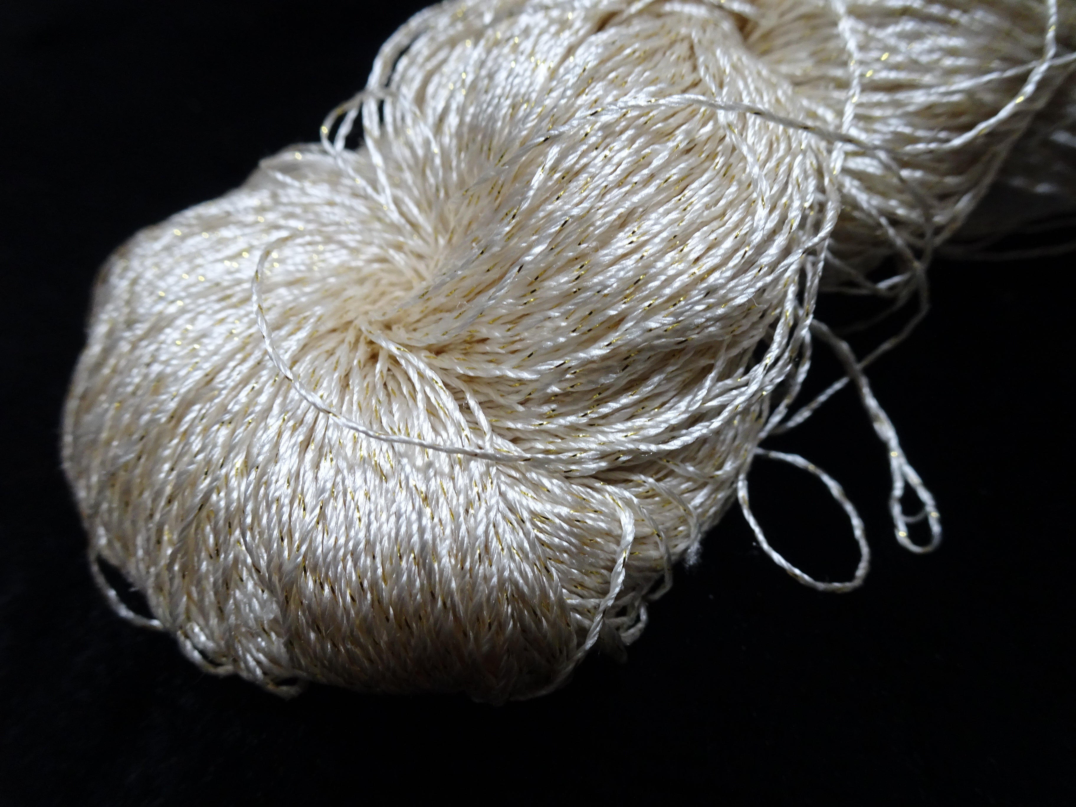 Japanese Vintage High Class Rare Silk Thread Mixture of Gold embroidery 17885