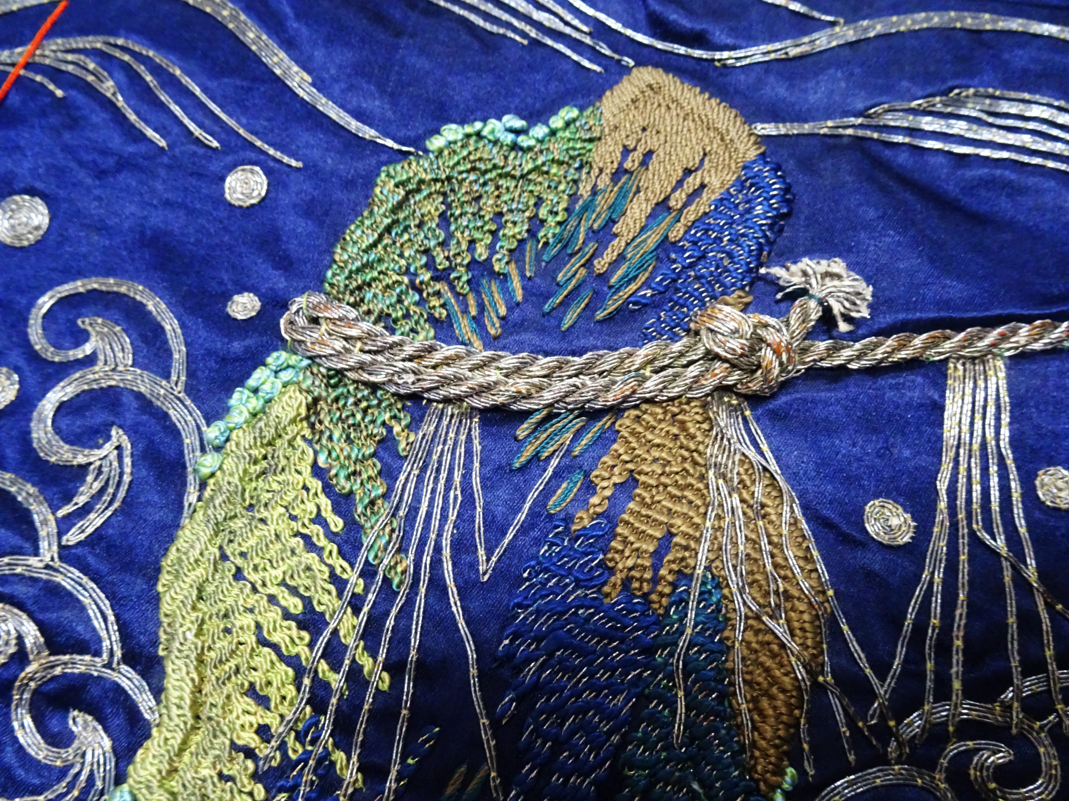 Japanese Antique high quality Super Rare Fukusa  Embroidery 7679