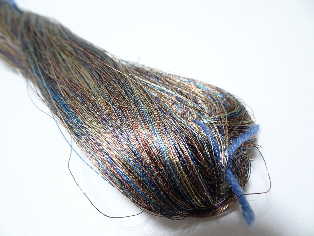 Japanese vintage high class aluminum leaf thread raten 5 embroidery 1000M