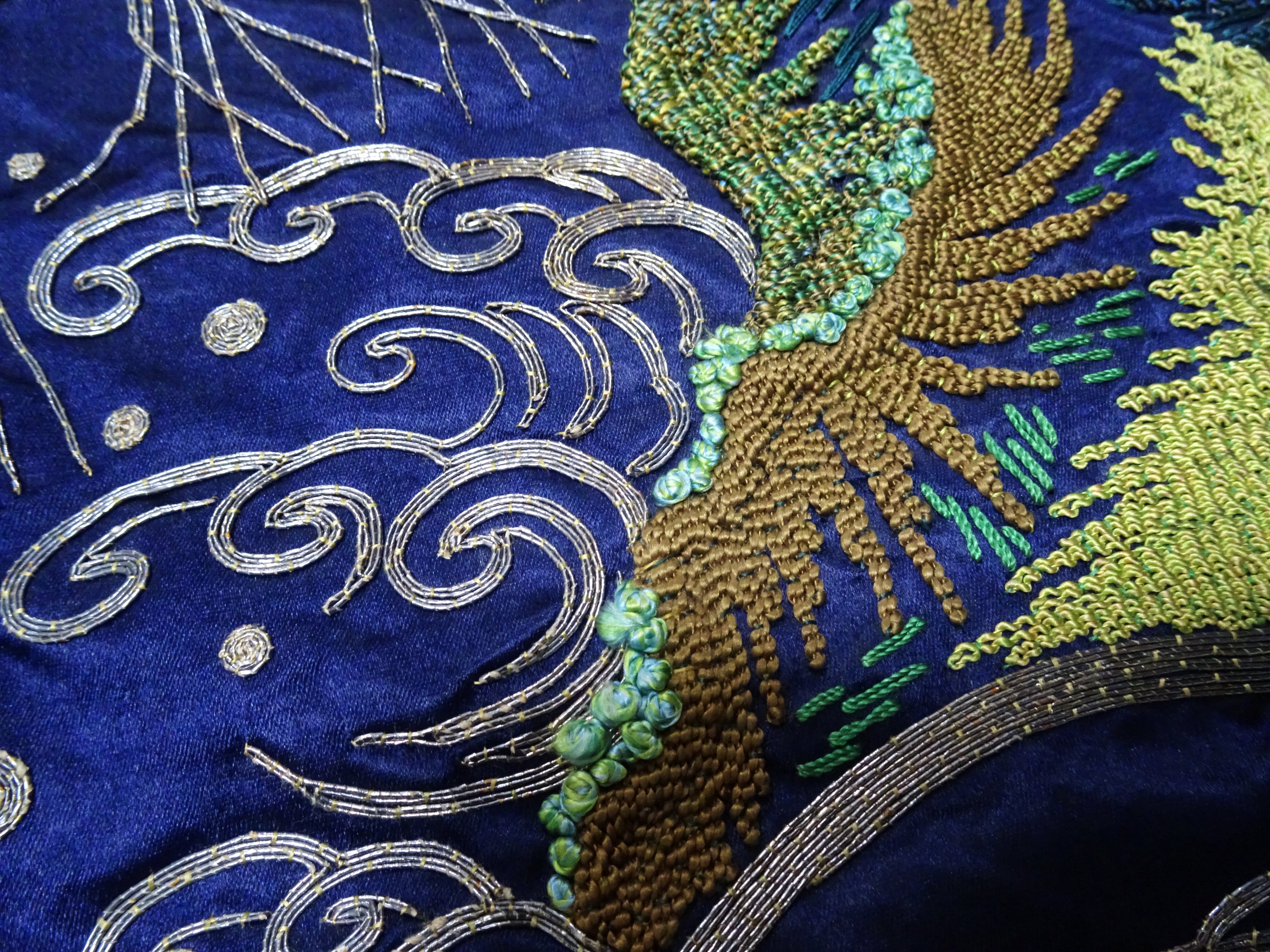 Japanese Antique high quality Super Rare Fukusa  Embroidery 7679