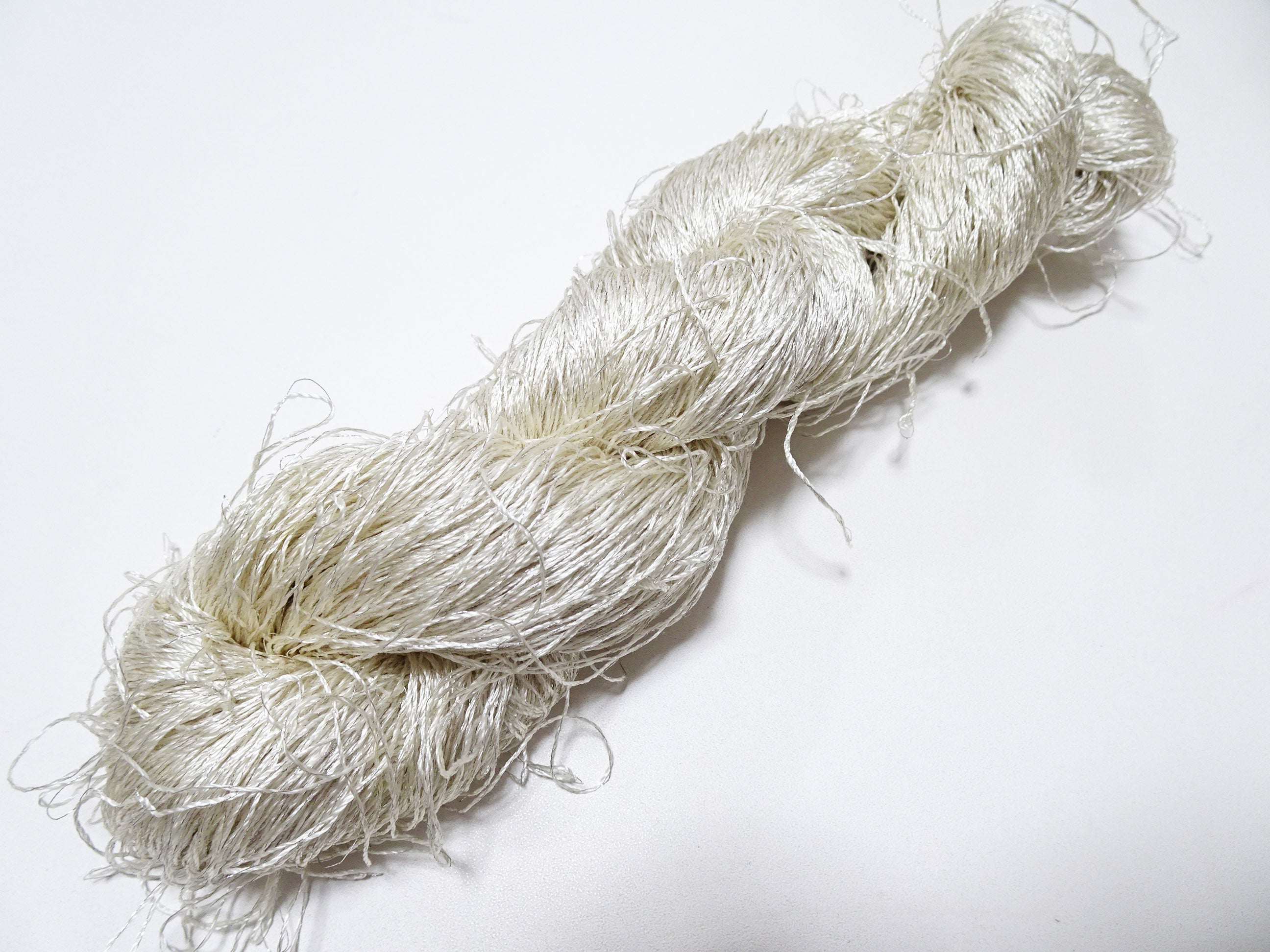 Japanese vintage high class rare silk thread Mixture of Silver embroidery 9504