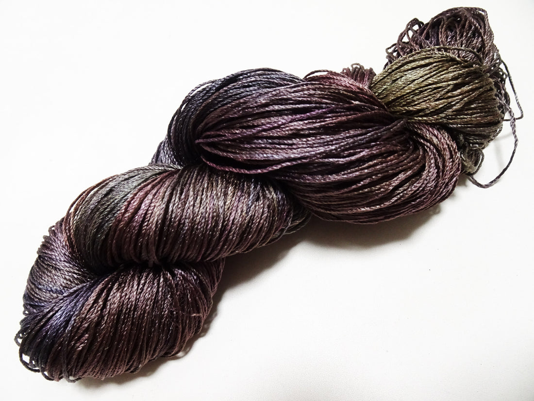Japanese Tanaka Gen Silk – One-of-a-Kind Hand-Dyed Artistic Silk Thread, Rare Japanese Artisan Yarn, Limited Stock 16496