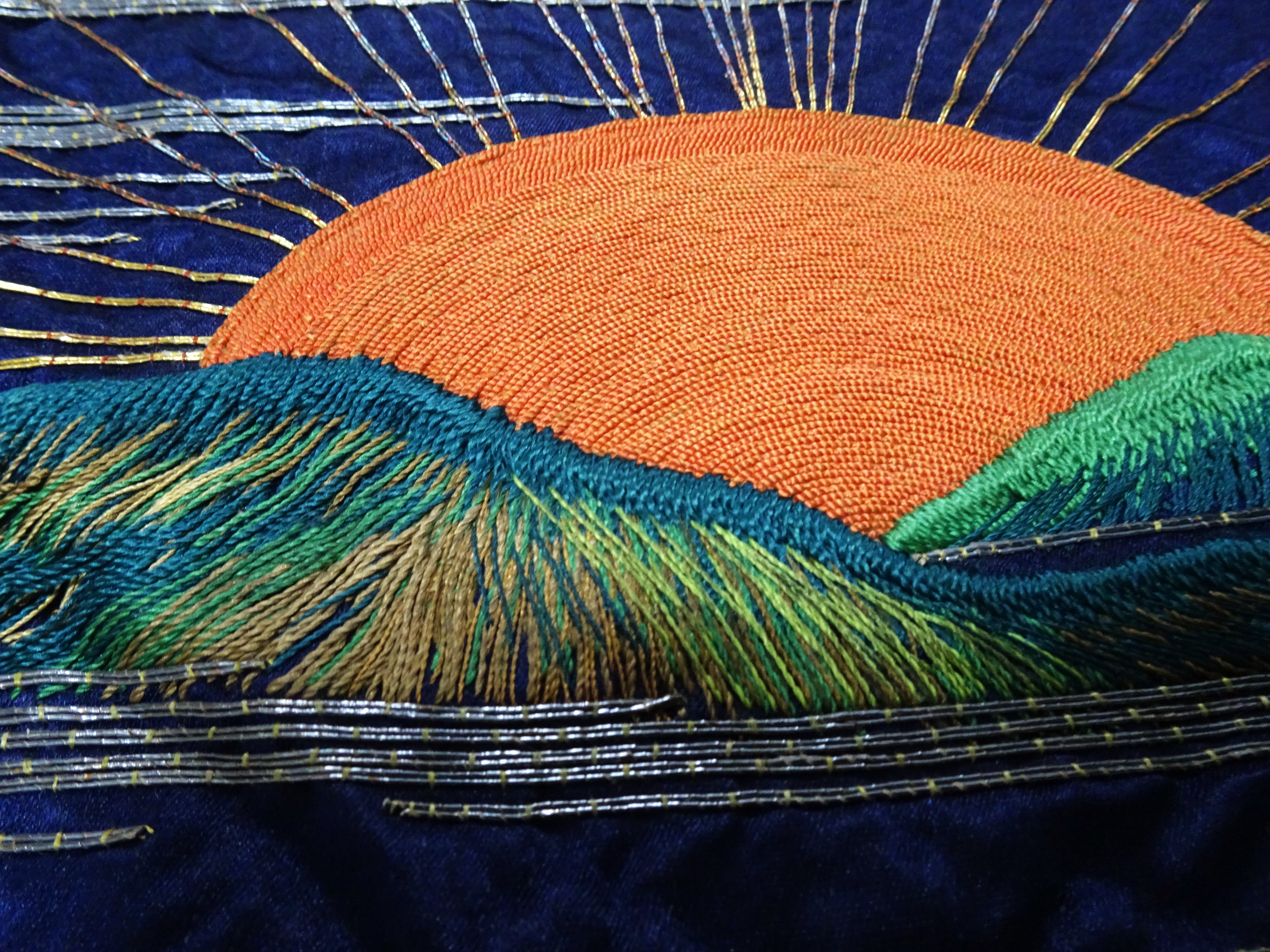 Japanese Antique high quality Super Rare Fukusa  Embroidery 7679