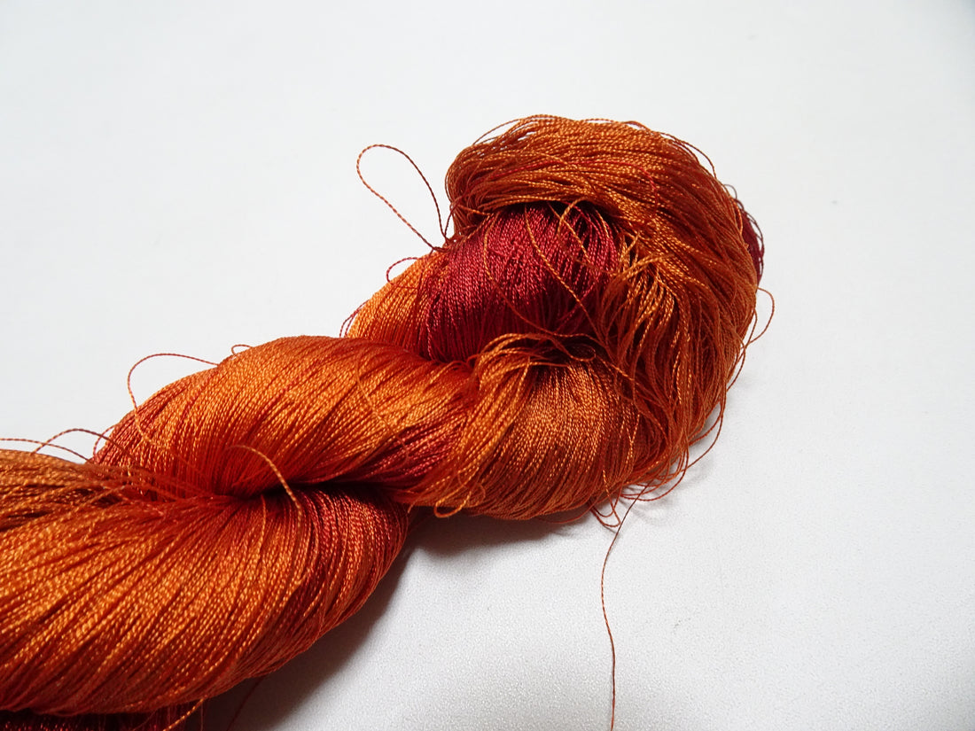 Japanese Vintage Twisted Silk Thread　Embroidery & Weaving 18425