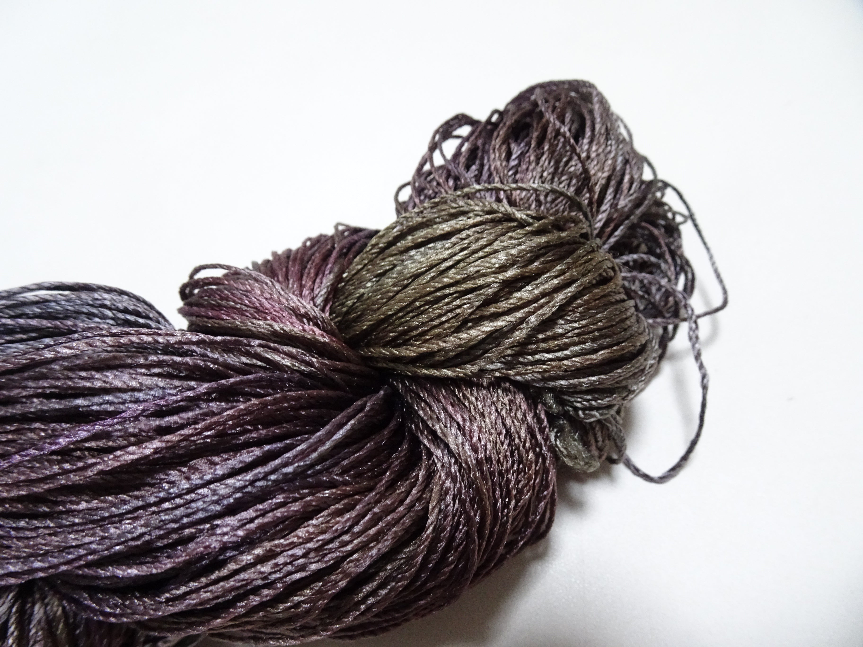 Japanese Tanaka Gen Silk – One-of-a-Kind Hand-Dyed Artistic Silk Thread, Rare Japanese Artisan Yarn, Limited Stock 16496