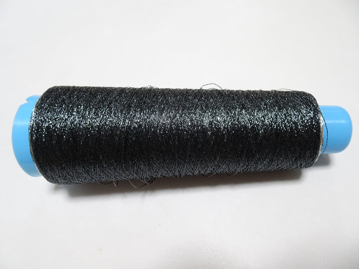 Special price!! Japanese Vintage Rare Metallic thread 2-color gradient greenish black / silver Weaving & embroidery 1000M 16692  0.35mm