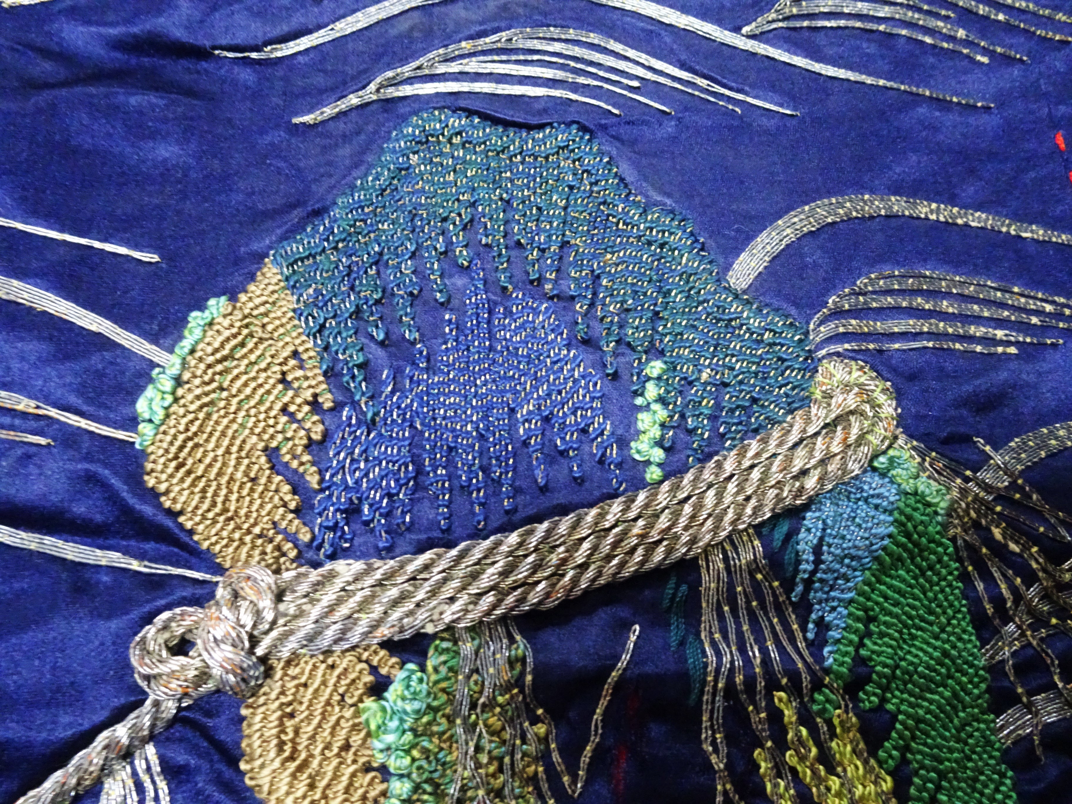 Japanese Antique high quality Super Rare Fukusa  Embroidery 7679