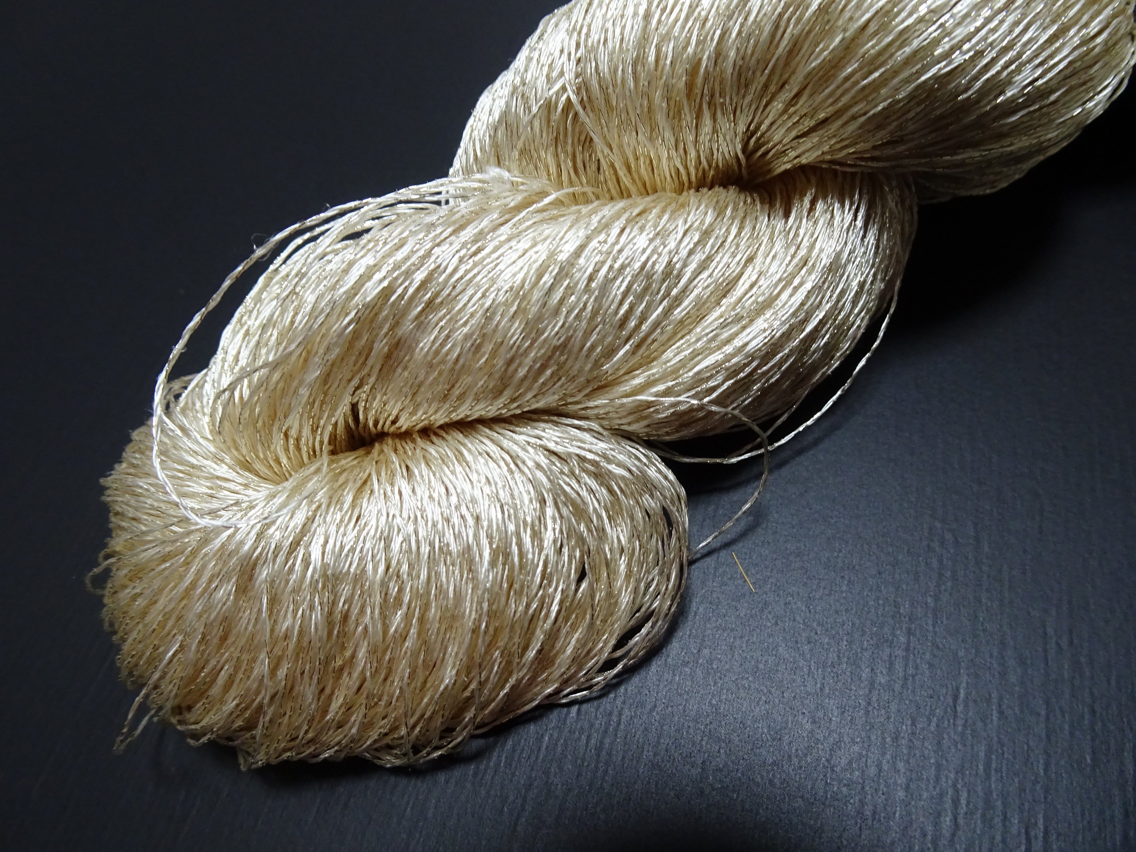 Japanese Vintage High Class Rare Silk Thread Mixture of Gold embroidery 17684