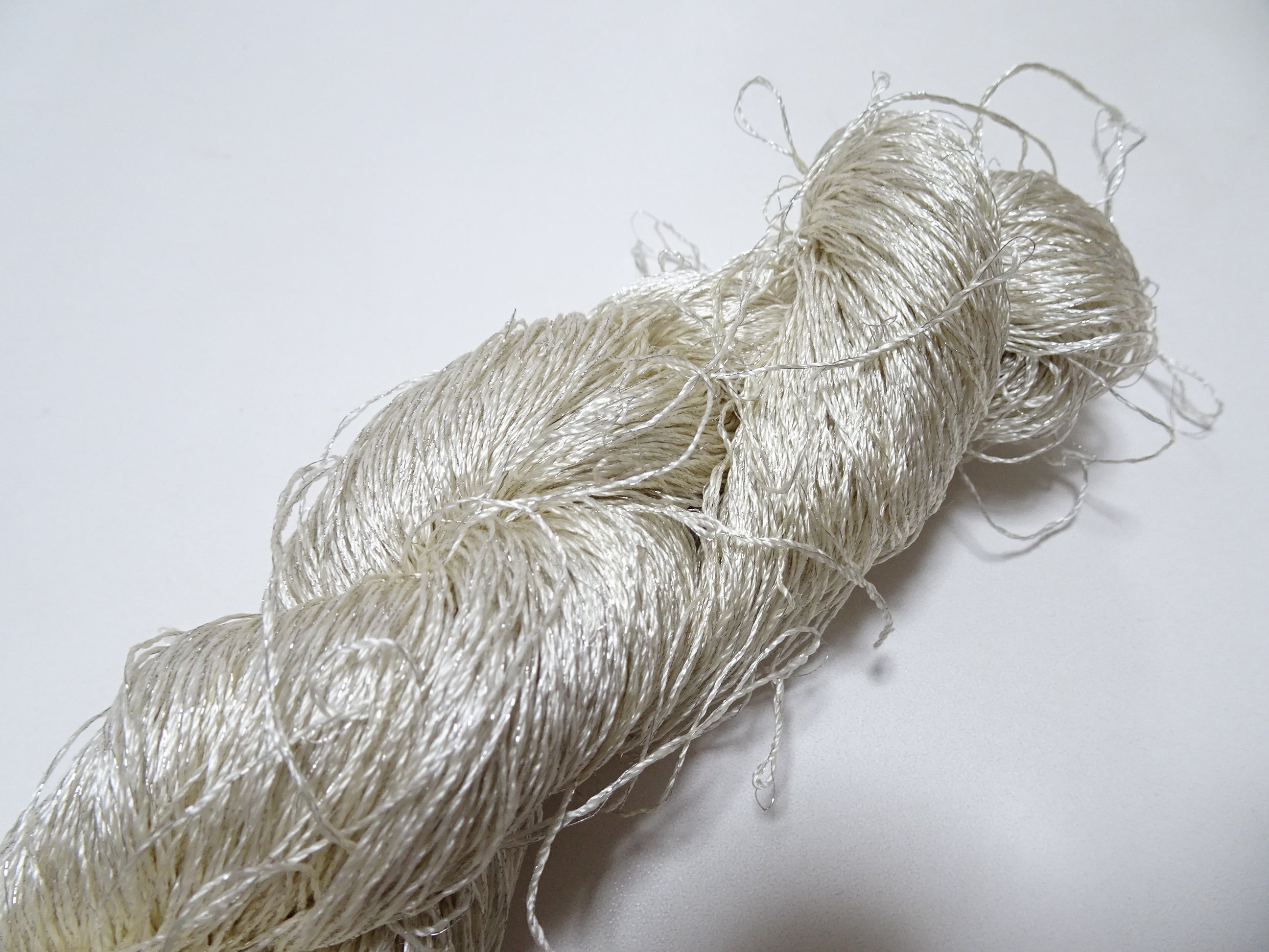 Japanese vintage high class rare silk thread Mixture of Silver embroidery 9504