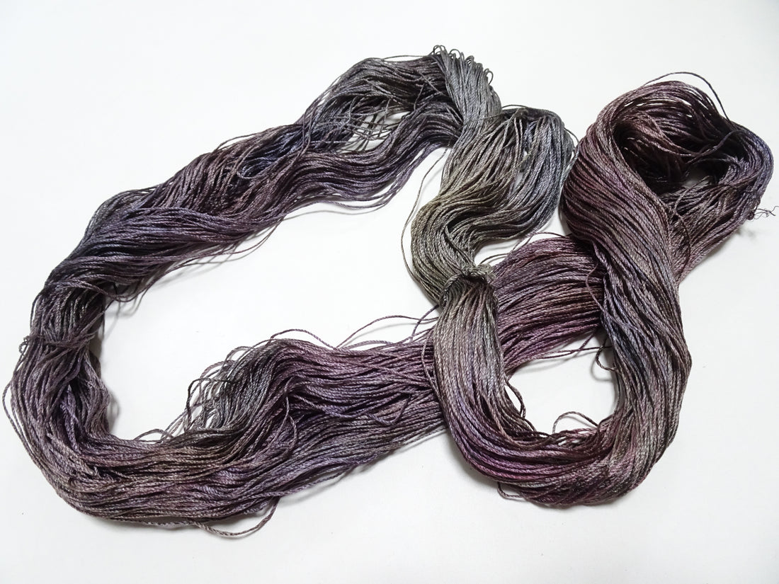 Japanese Tanaka Gen Silk – One-of-a-Kind Hand-Dyed Artistic Silk Thread, Rare Japanese Artisan Yarn, Limited Stock 16496
