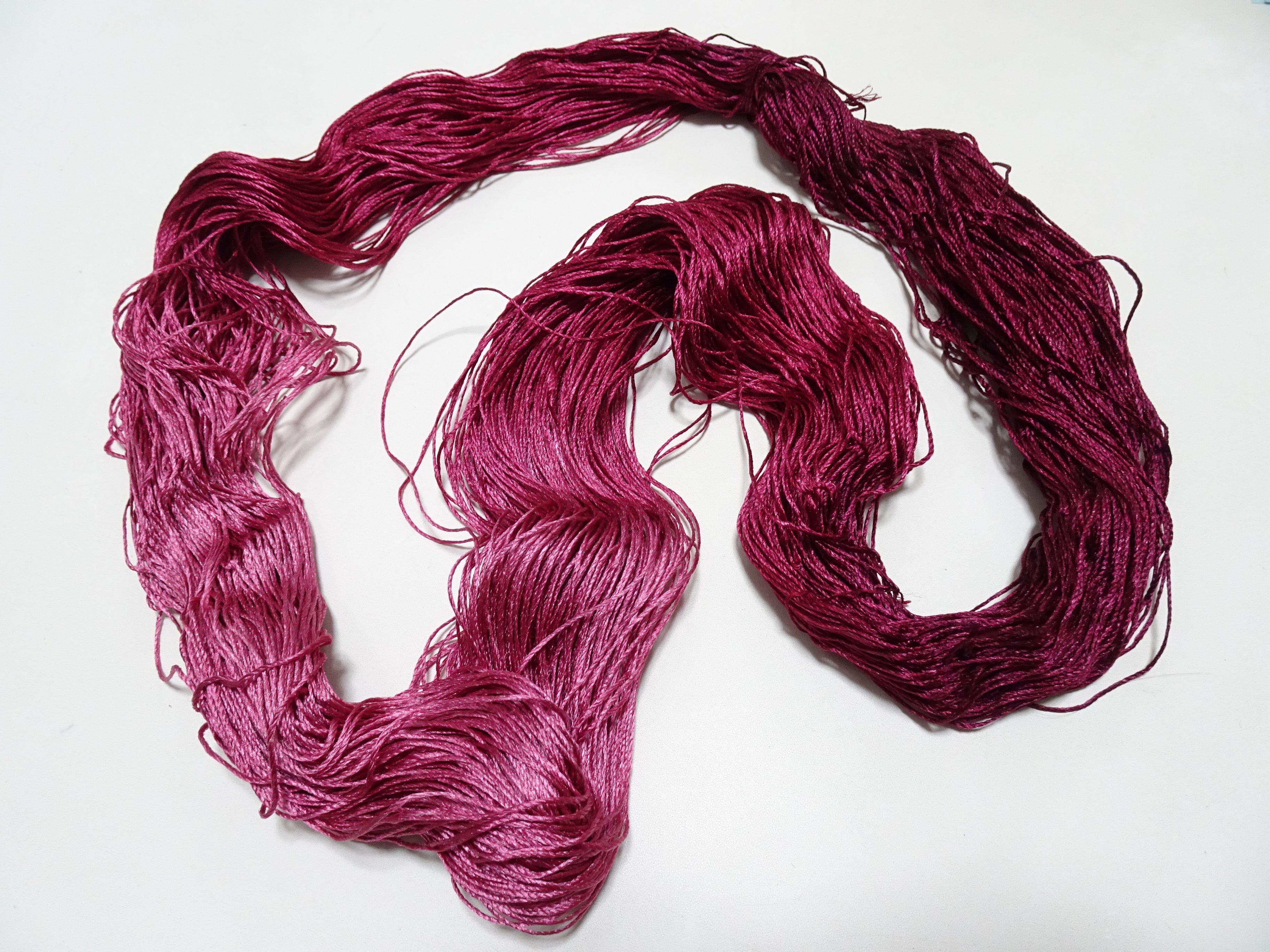 Japanese Tanaka Gen Silk – One-of-a-Kind Hand-Dyed Artistic Silk Thread, Rare Japanese Artisan Yarn, Limited Stock 16463