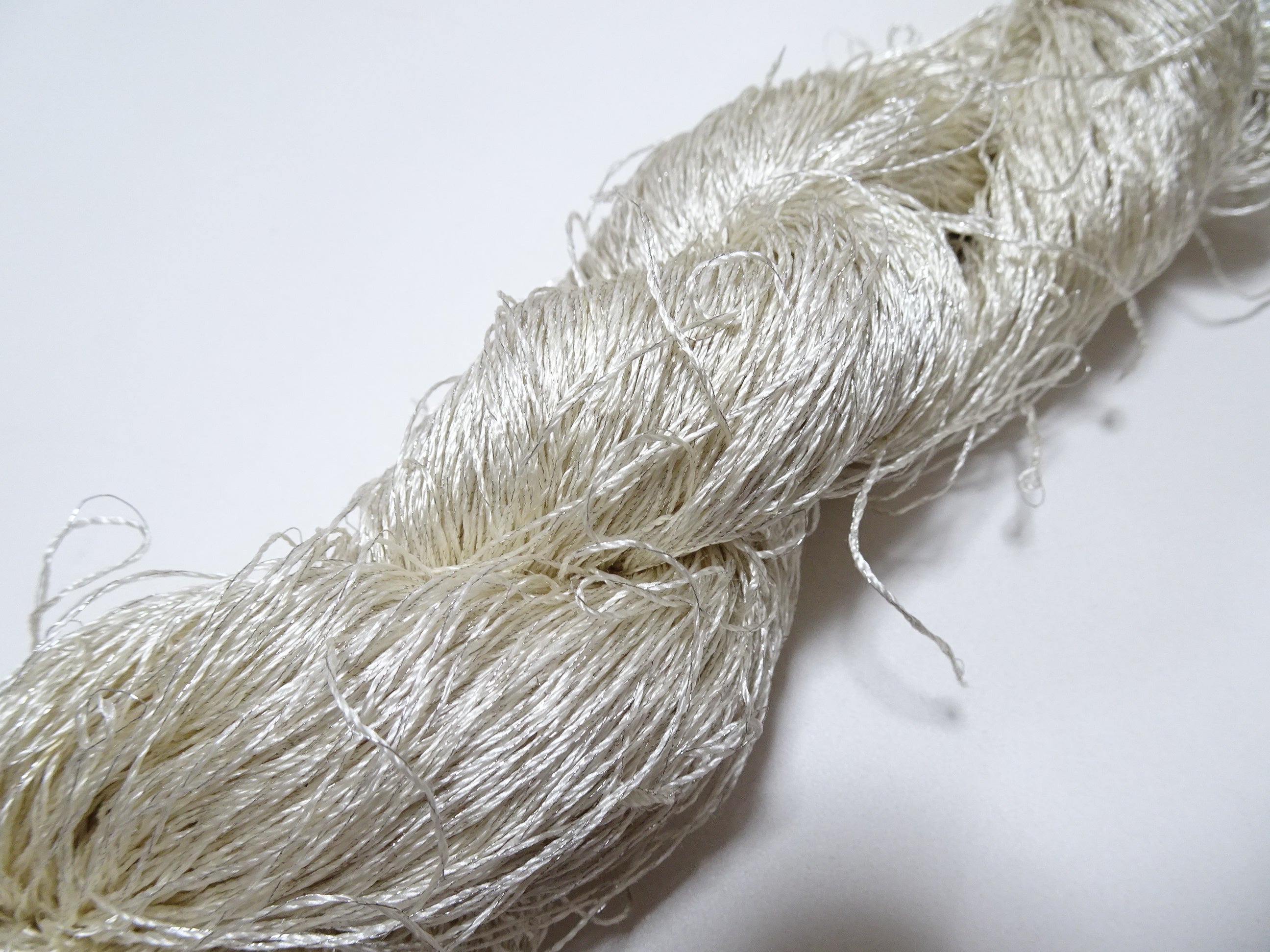 Japanese vintage high class rare silk thread Mixture of Silver embroidery 9504