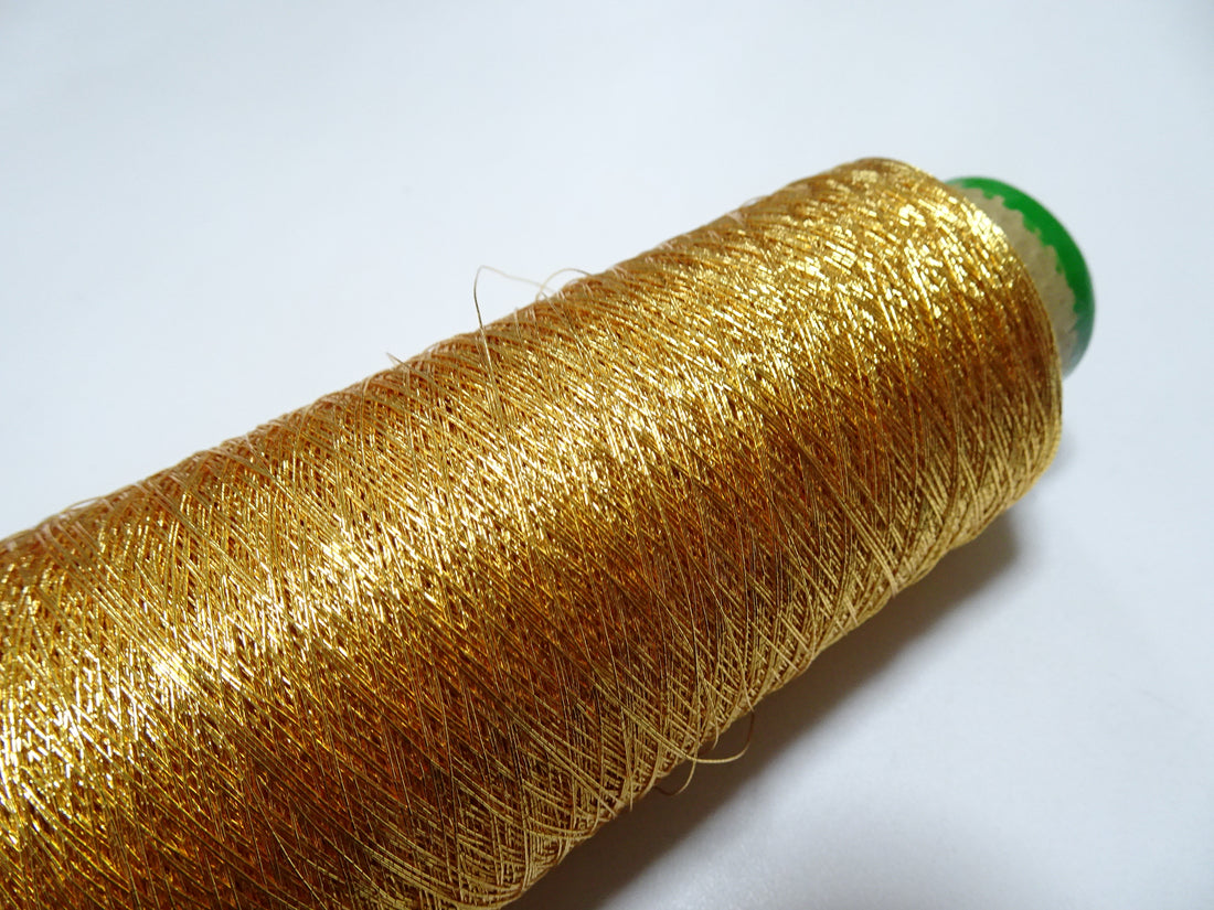 Japanese vintage Superb gold leaf thread 320  embroidery 1000M  0.30mm