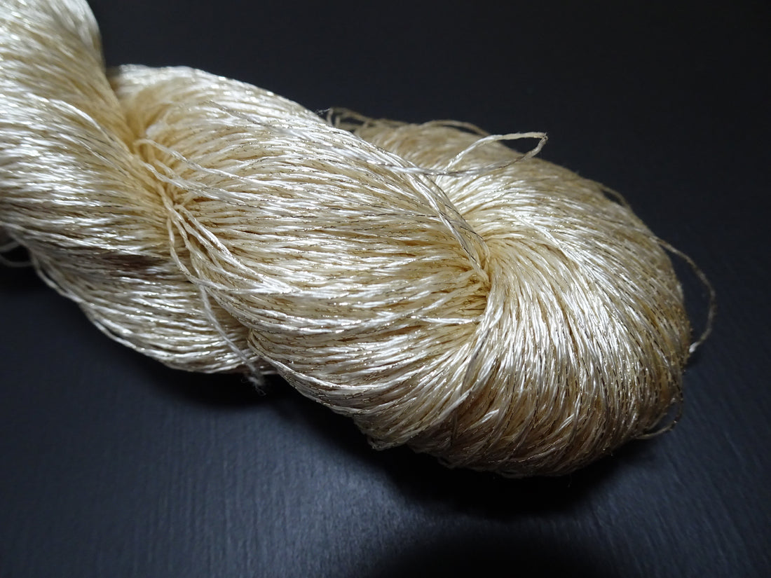 Japanese Vintage High Class Rare Silk Thread Mixture of Gold embroidery 17684