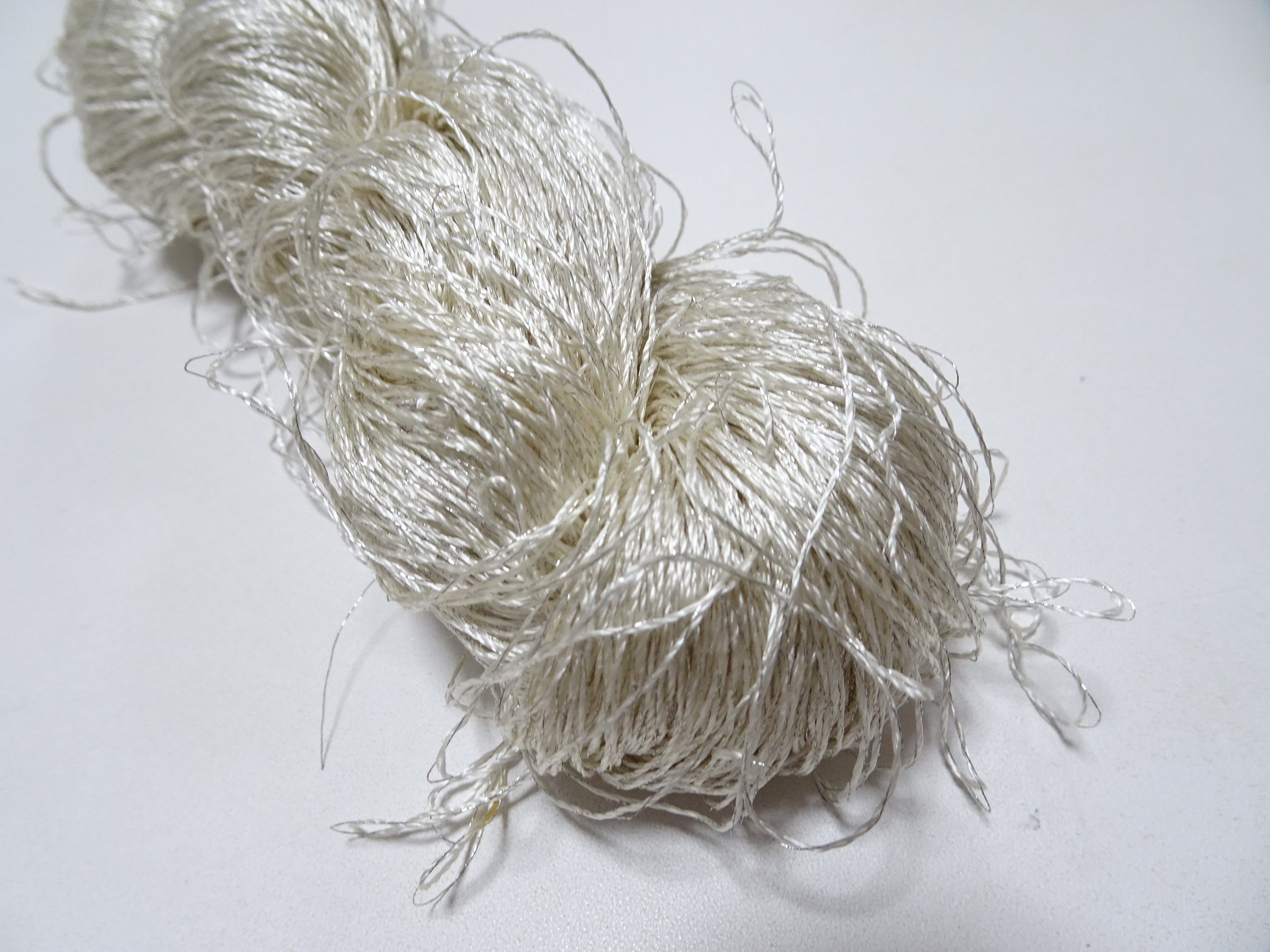 Japanese vintage high class rare silk thread Mixture of Silver embroidery 9504