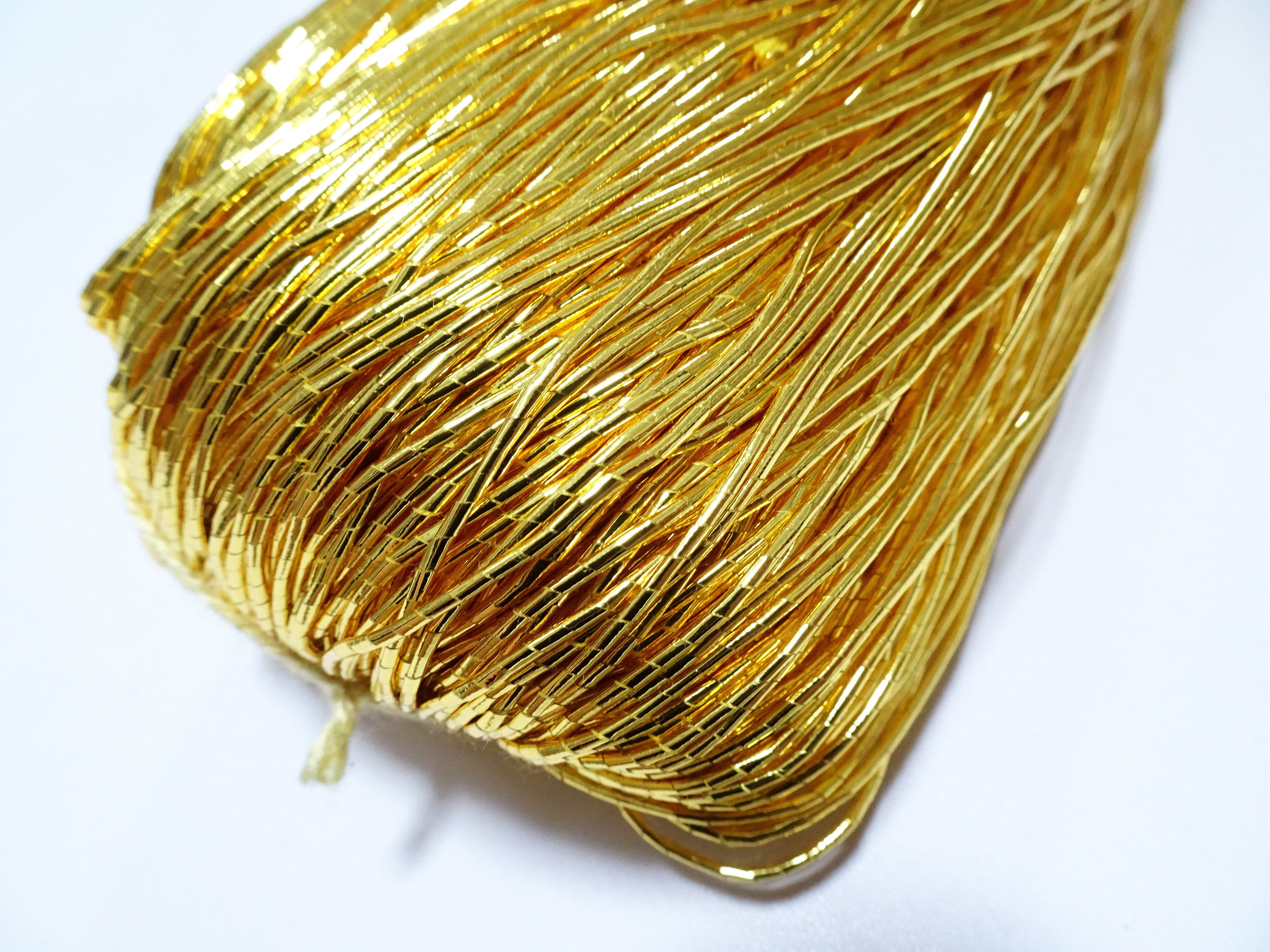 Japanese Vintage Gold Leaf Thread Kinkoma Embroidery 183  1.1mm