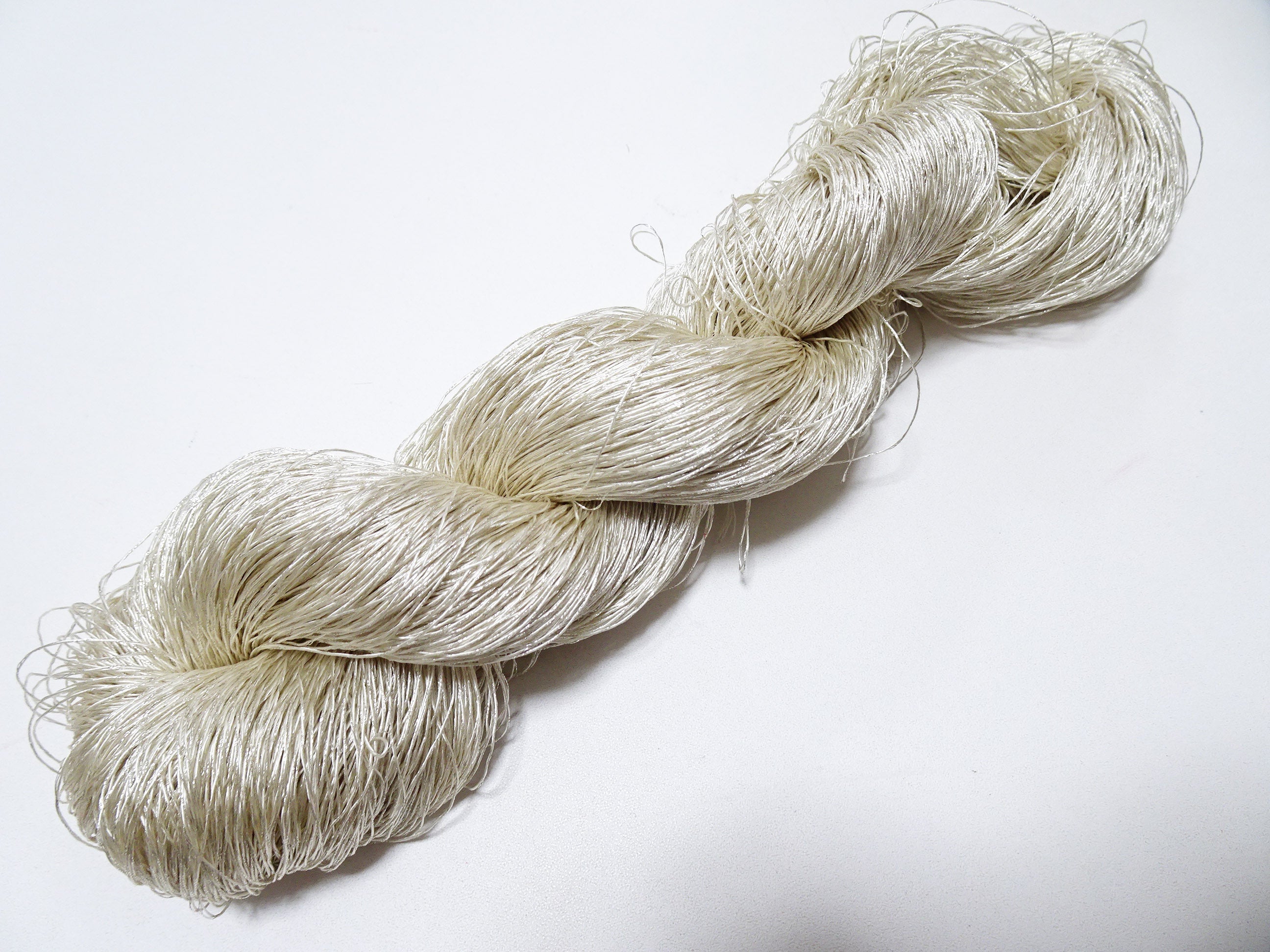 Japanese vintage high class rare silk thread Mixture of Silver embroidery 9505