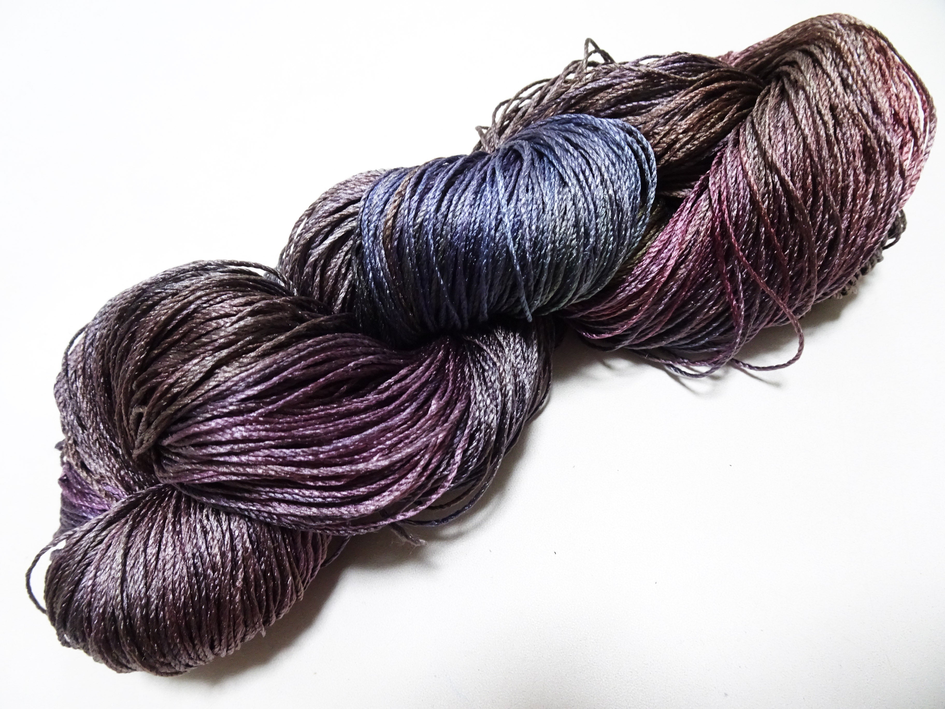 Japanese Tanaka Gen Silk – One-of-a-Kind Hand-Dyed Artistic Silk Thread, Rare Japanese Artisan Yarn, Limited Stock 16497
