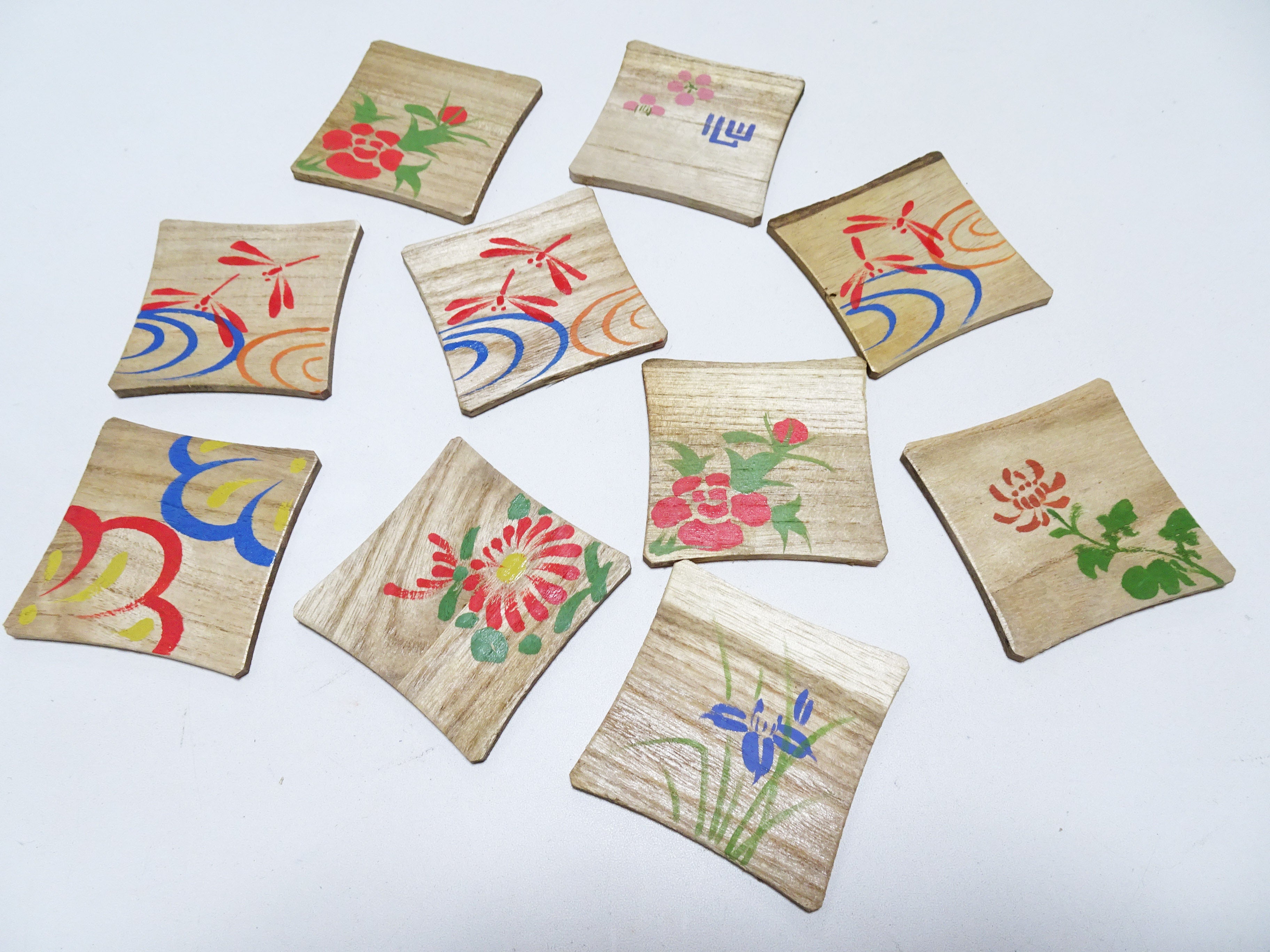 Vintage Japanese Wooden Thread Spools 10sets 17441