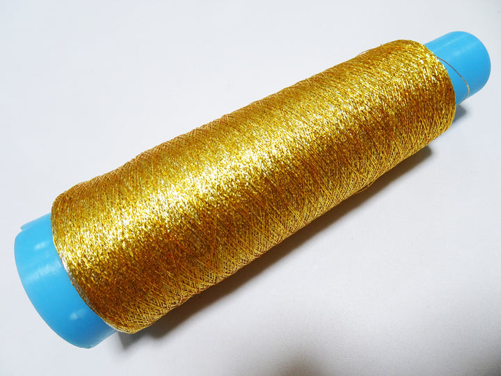Special price!! Japanese Vintage Rare Metallic thread 2-color gradient greenish gold / silver Weaving & embroidery 1000M 16693  0.35mm