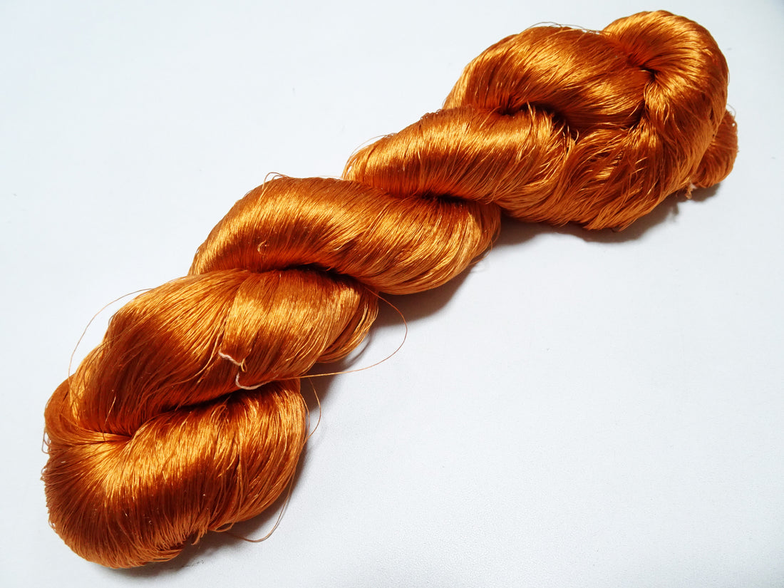 Japanese Vintage Twisted Silk Thread Embroidery 17120
