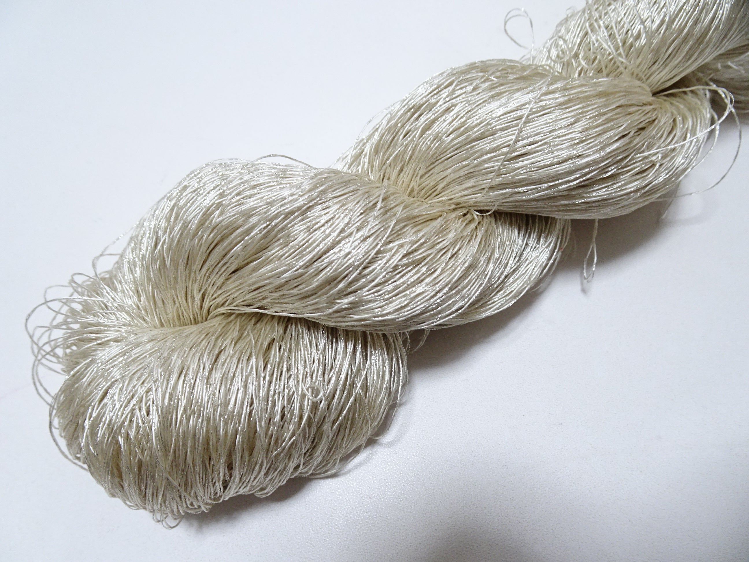 Japanese vintage high class rare silk thread Mixture of Silver embroidery 9505