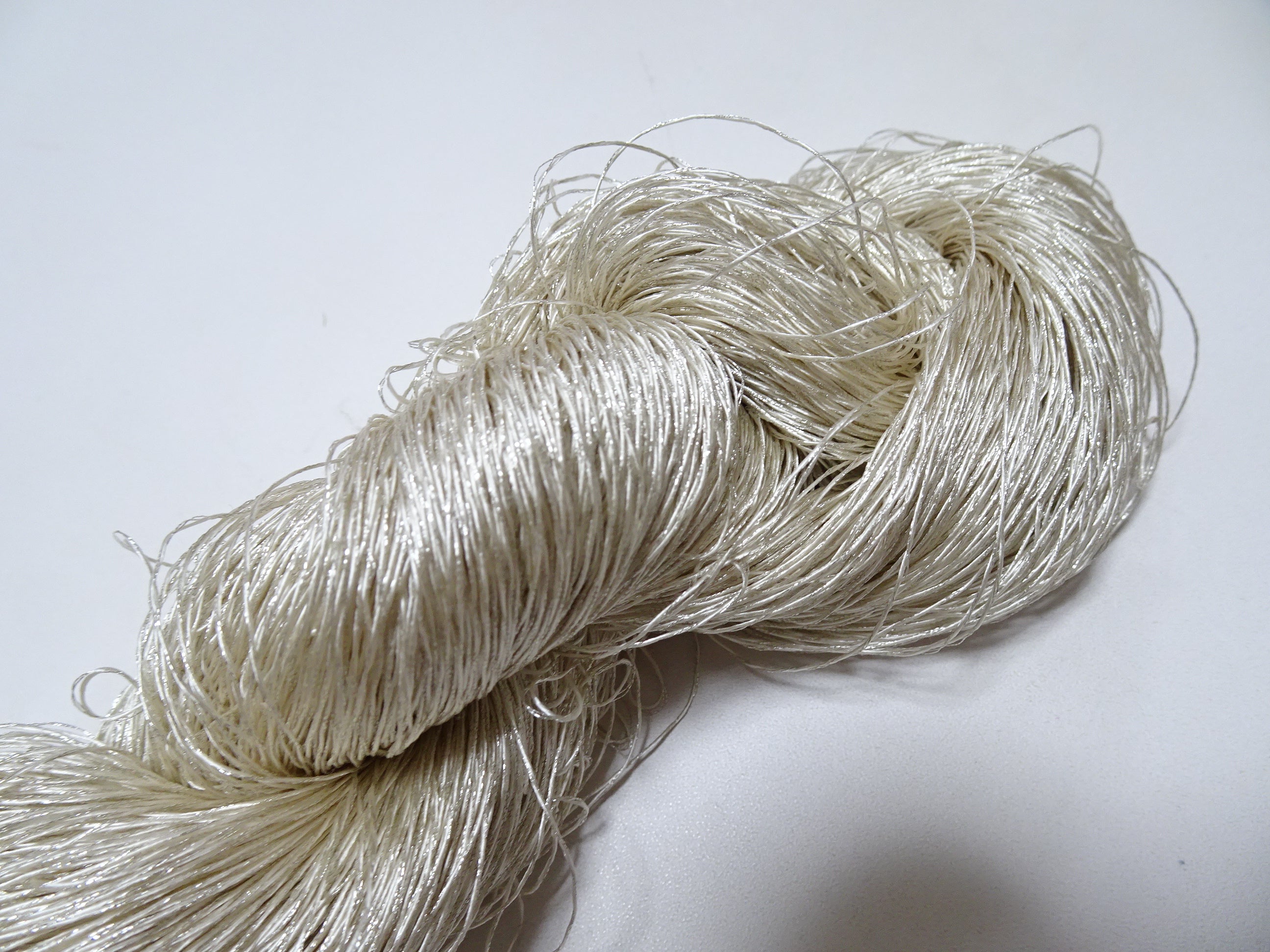 Japanese vintage high class rare silk thread Mixture of Silver embroidery 9505