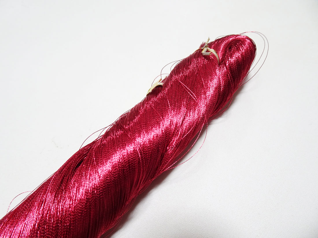 Japanese vintage rare Superb pure silver leaf thread color  P19   2000M